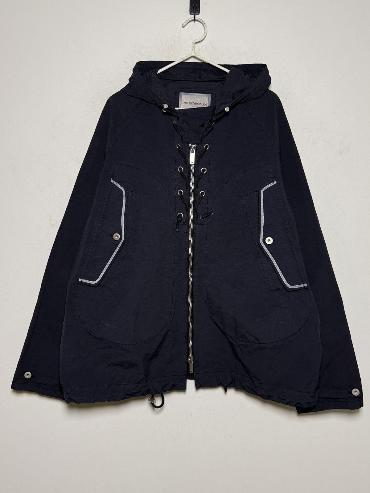 Giorgio Armani Armani shimmer nylon multipocket light smock jacket Size US XL / EU 56 / 4 - 7 Thumbnail