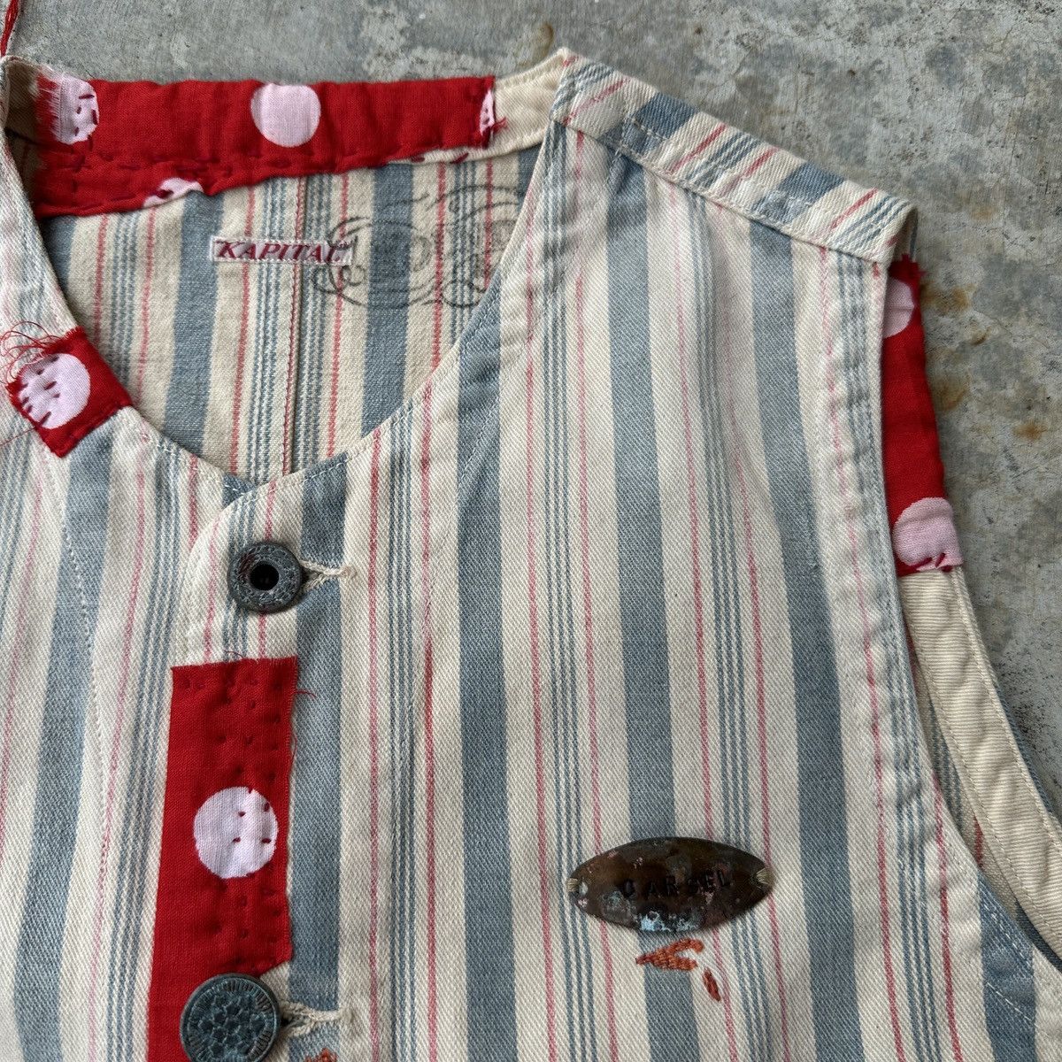 Kapital Kountry Polka Dot Union Liberty Buckleback patchwork Vest Size US S / EU 44-46 / 1 - 4 Thumbnail