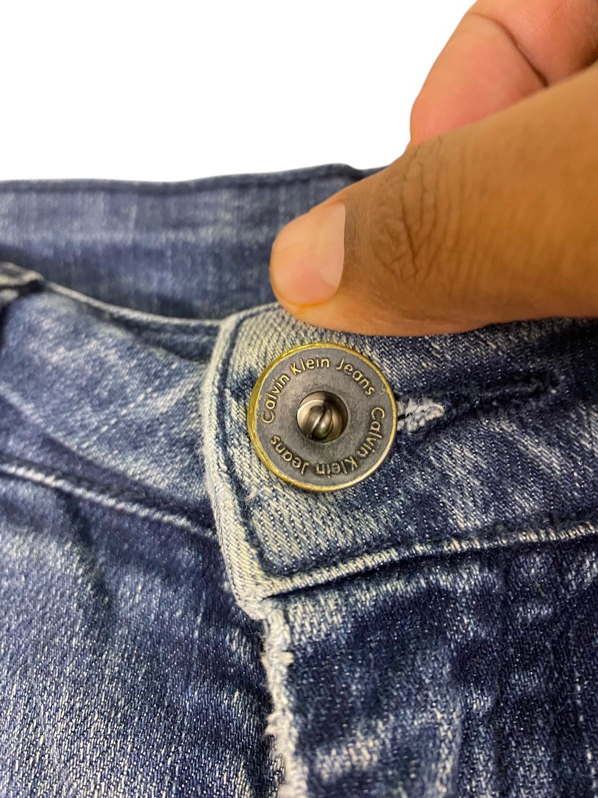 Calvin Klein Vintage Calvin Klien Distressed Jeans Size US 35 - 8 Thumbnail