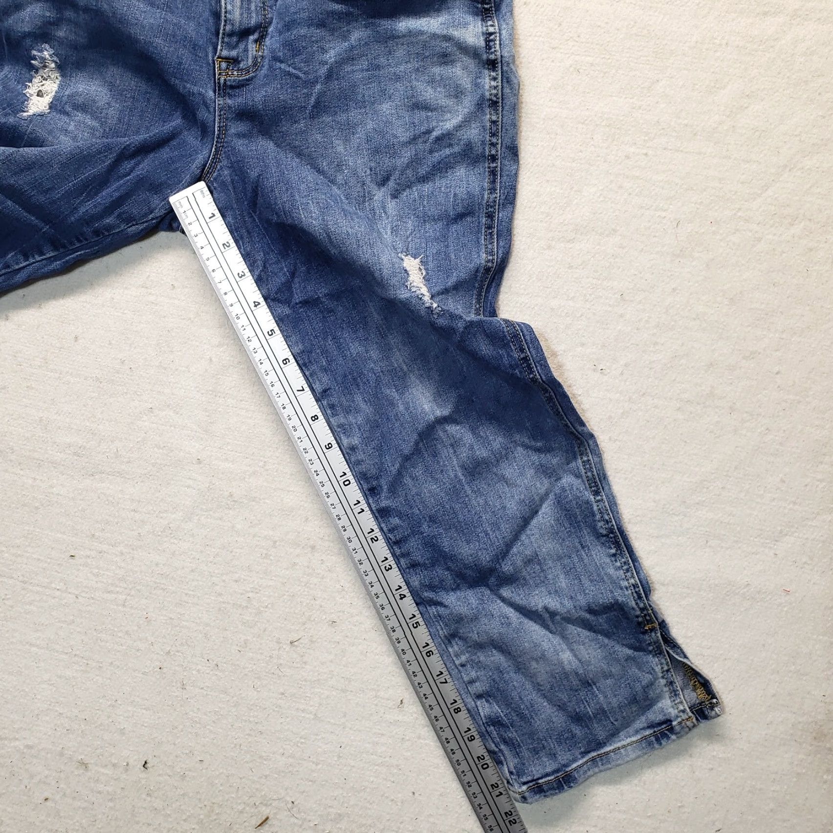 Vintage Maurices Bootcut Jeans Medium Wash Blue Denim Pants Relaxed Women's 10 Cotton Polyester Spandex 5-Pocket Size 32" / US 10 / IT 46 - 6 Thumbnail