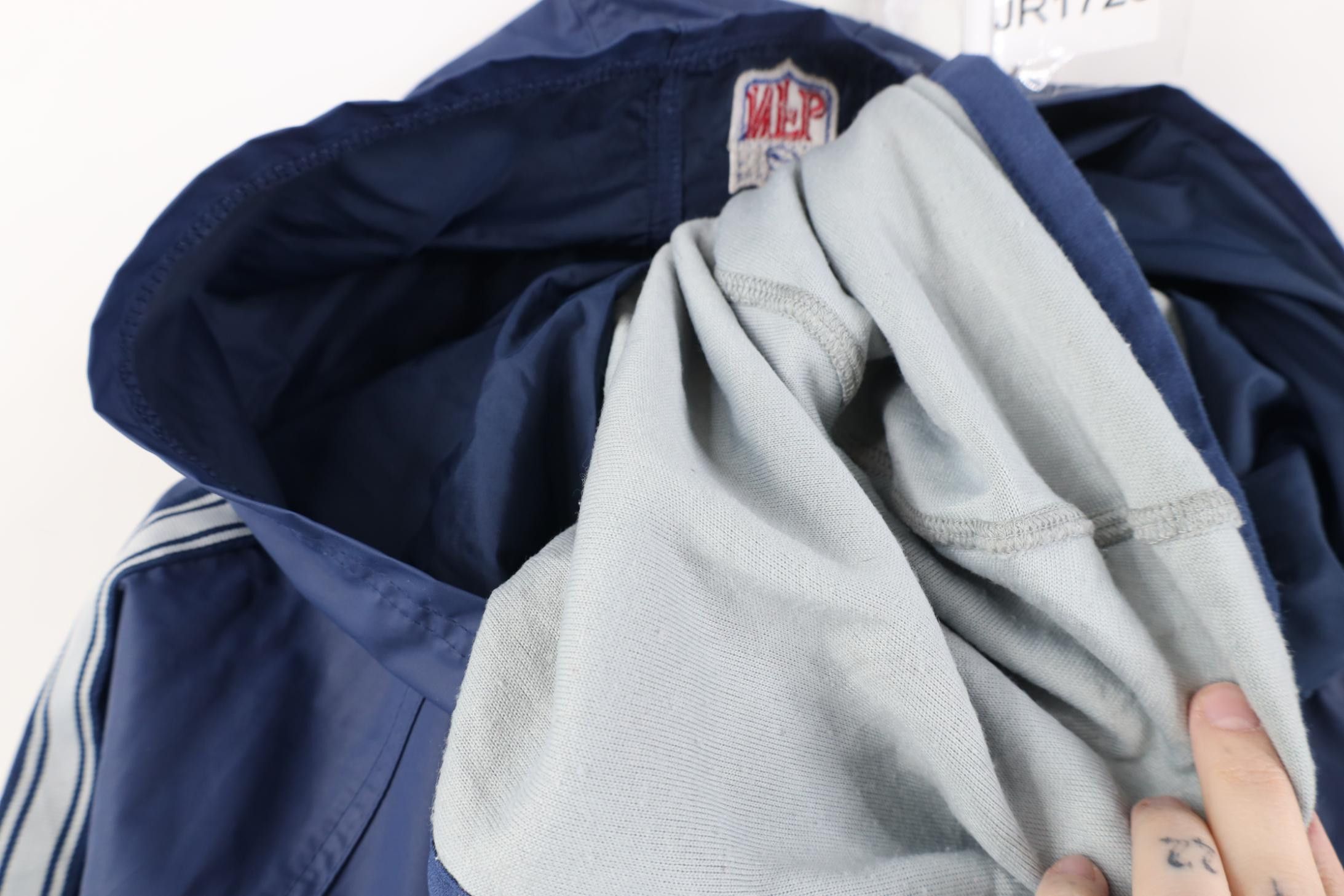 Nike Vintage 90s Nike Pro Line Cowboys Hooded Rain Jacket Size US L / EU 52-54 / 3 - 13 Thumbnail