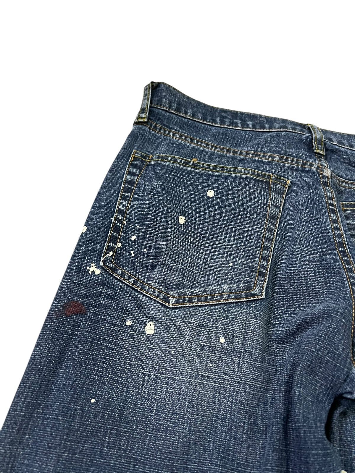 If Six Was Nine × Le Grande Bleu (L.G.B.) × Oshkosh Vintage 90’s Oshkosh Distress Painter Punk Jeans Size US 30 / EU 46 - 10 Thumbnail