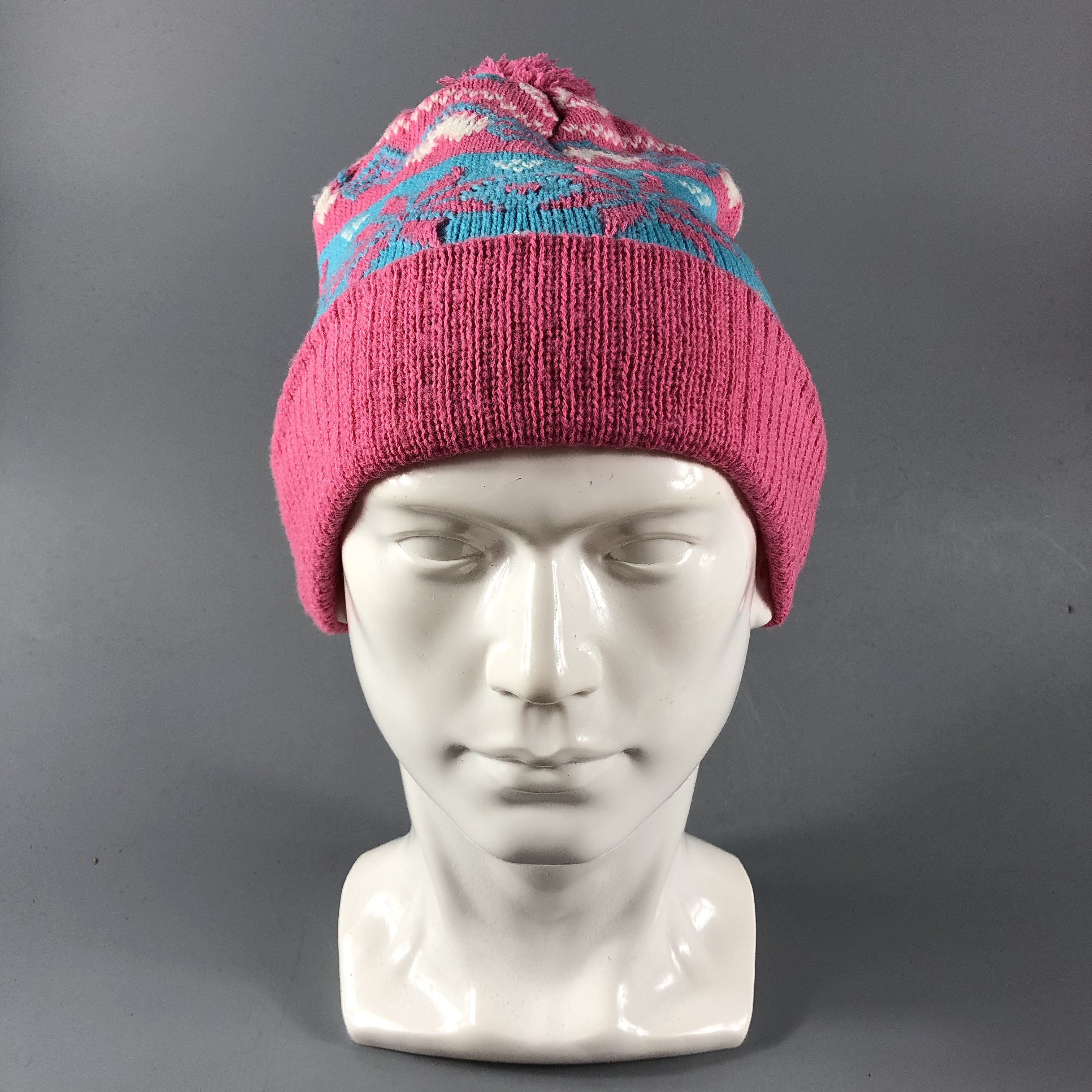 Vintage Sirmione Fair Isle Bobble Beanie Snowcap Snow Hat B607 Size ONE SIZE - 1 Thumbnail