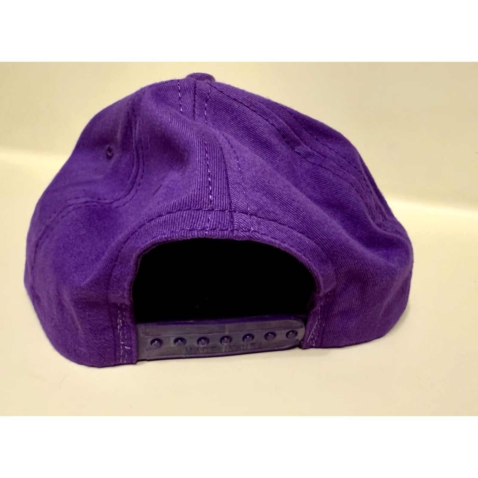 Disney VINTAGE Disney Snapback Hat OSFA Men Purple Twill Adjustable 90s Epcot Goofy Mickey Minnie Logo Hat Size ONE SIZE - 6 Thumbnail