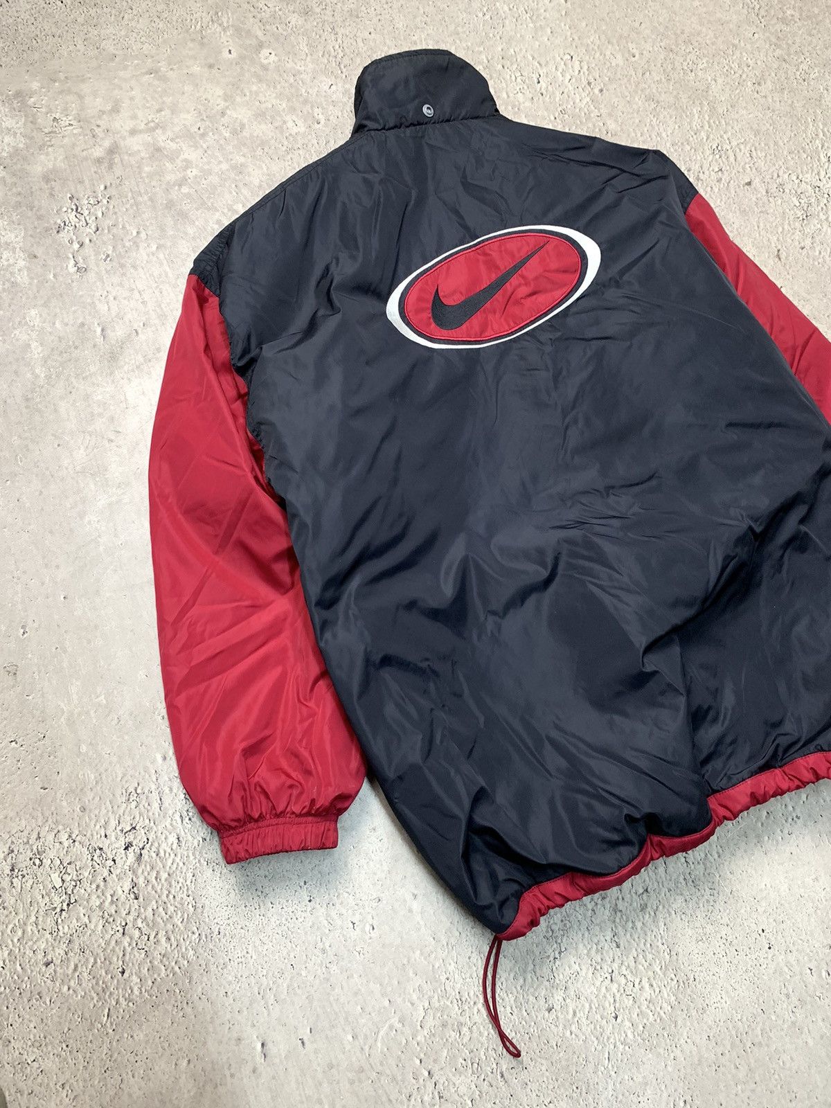Nike × Vintage Vintage Y2K Nike Down Jacket Puffer 90s Swoosh Black Nike Size US XL / EU 56 / 4 - 10 Thumbnail