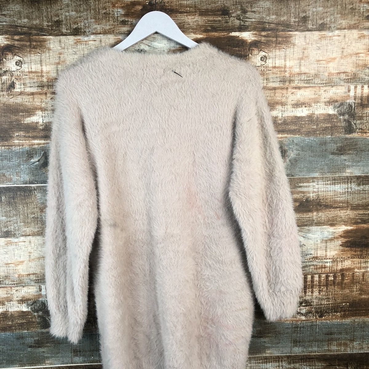 Japanese Brand DL Ingni Brown fur shaggy mohair Cardigan Knitwear #C365 Size M / US 6-8 / IT 42-44 - 13 Thumbnail