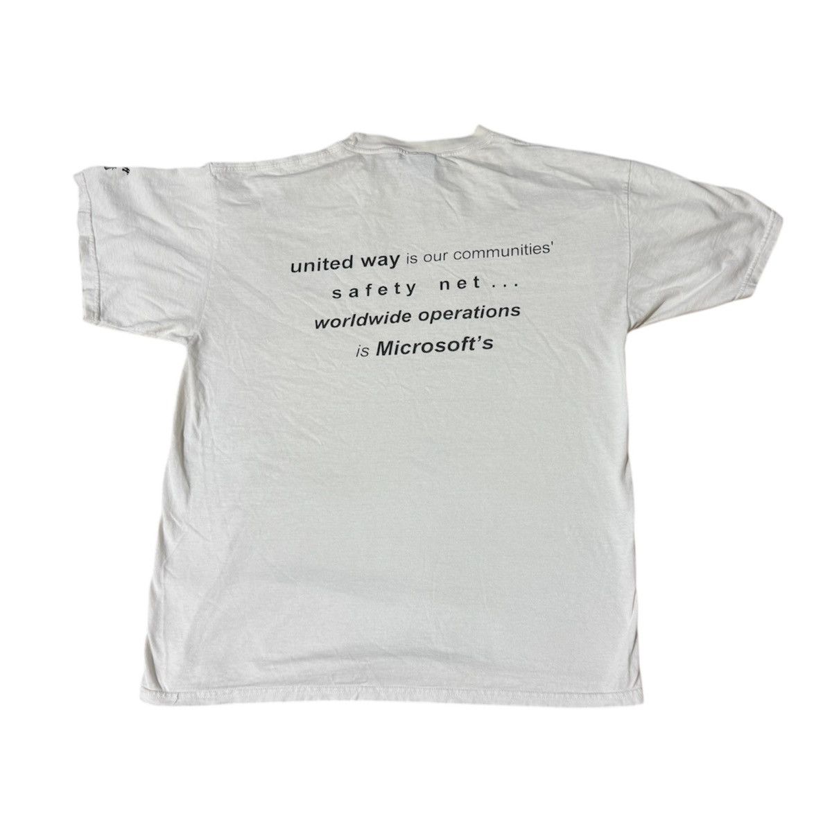 Microsoft × Vintage Vintage 90s Microsoft T Shirt Size US XL / EU 56 / 4 - 1 Thumbnail