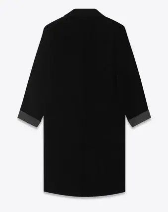 Saint Laurent Paris o1s1wg111124 Oversized Coat in Velvet in Black Size US S / EU 44-46 / 1 - 2 Thumbnail