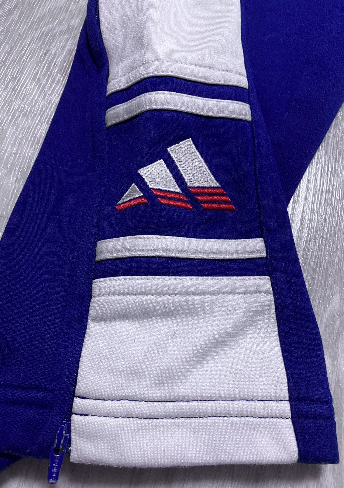 Adidas Adidas AW’99 Side Stripe Embroidered Logo Zip Track Pants Size US 30 / EU 46 - 13 Thumbnail