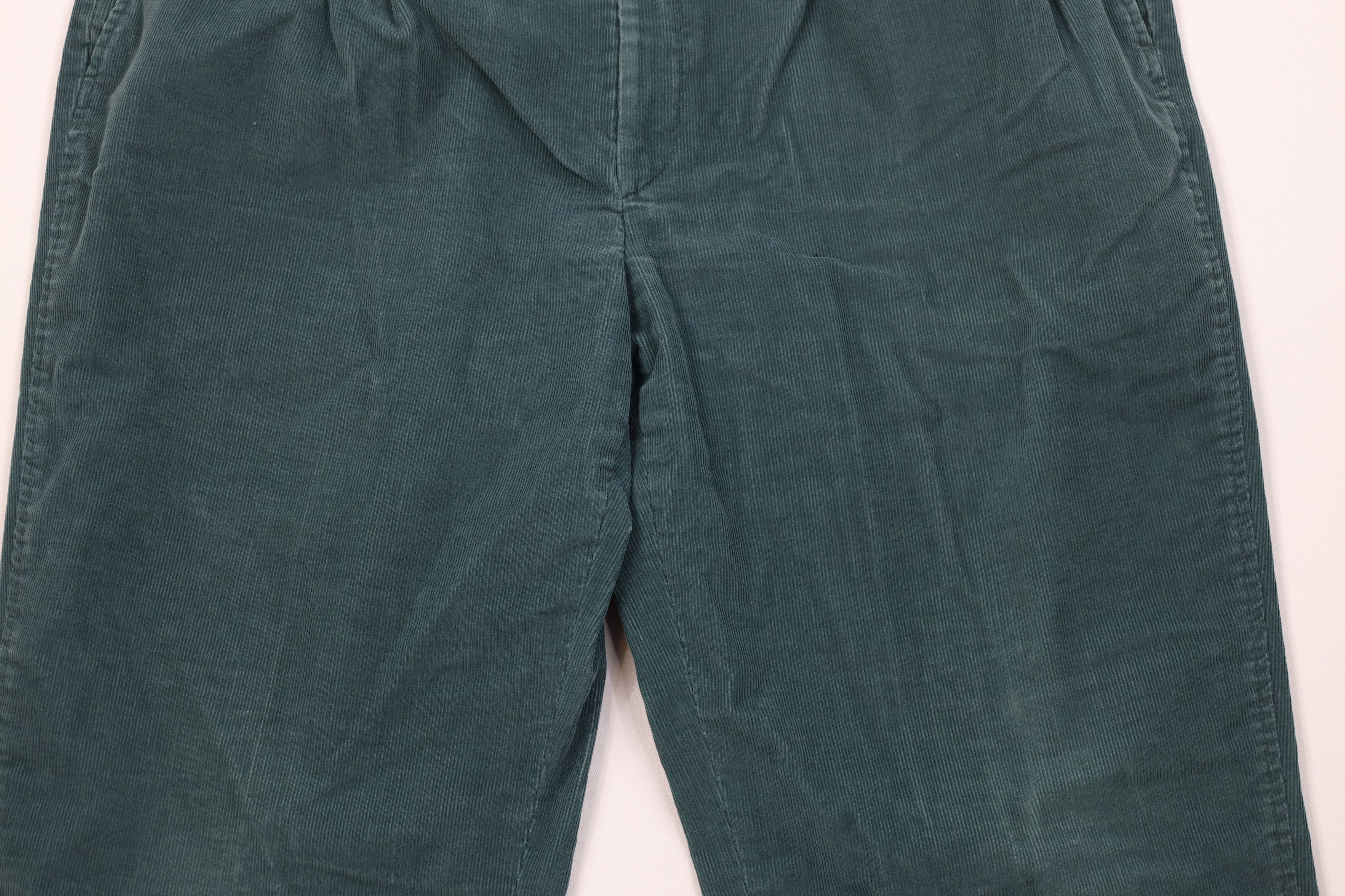 Lands' End Vintage 70s Lands End Corduroy Chino Pants Green USA Size US 40 / EU 56 - 3 Thumbnail