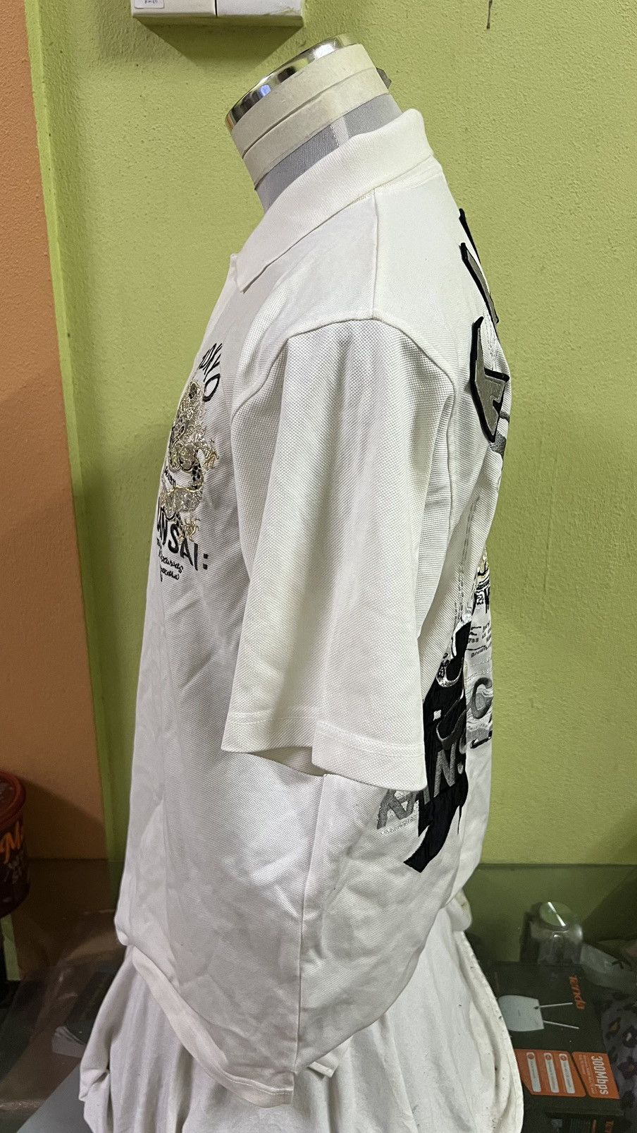 Japanese Brand VINTAGE 80-90s KANSAI MAN POLOS BIG DRAGON ART EMBROIDERY Size US L / EU 52-54 / 3 - 6 Thumbnail