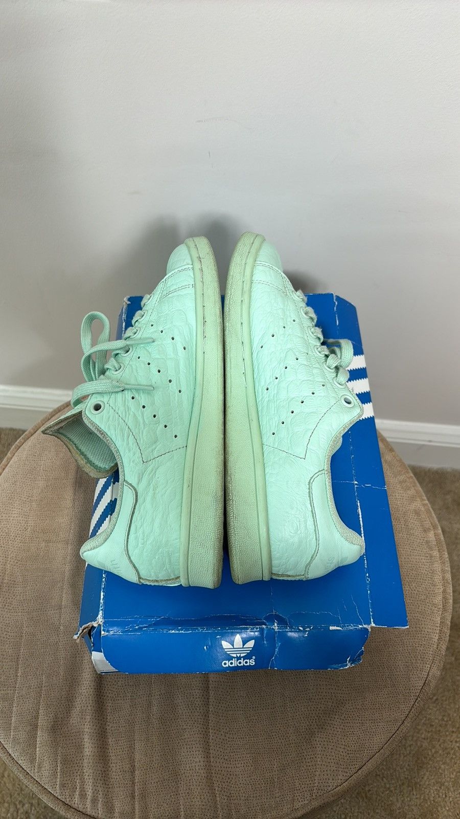 Adidas Adidas Stan Smith Frozen Green Size US 7 / IT 37 - 5 Thumbnail