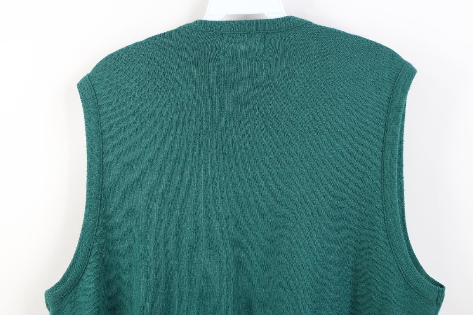 Vintage Vintage 70s 80s The Masters Golf Knit Sweater Vest Green USA Size US L / EU 52-54 / 3 - 9 Thumbnail