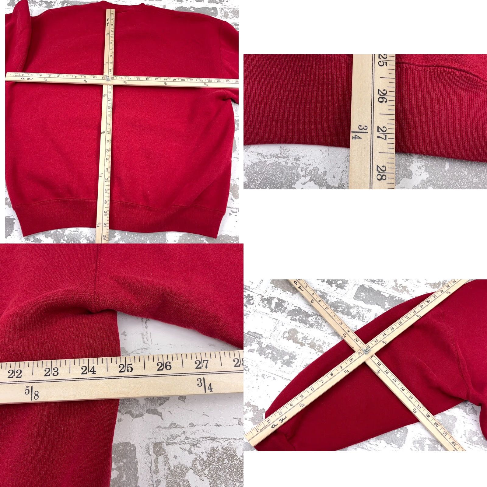 Russell Athletic VINTAGE Russell Sweatshirt Men 2XL Red Crewneck Sweatshirt USA 50/50 Embroidered Logo Baseball Basketball Hipster Retro Classic American Mens Size US XXL / EU 58 / 5 - 8 Thumbnail