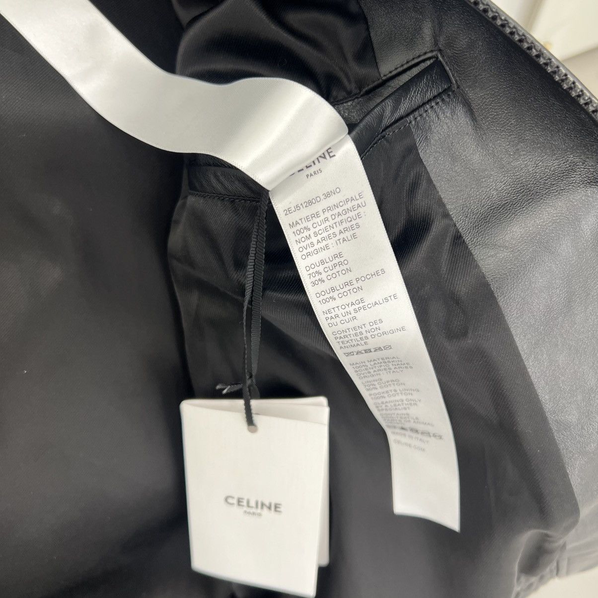 Celine Celine Leather Jacket in Medium Size US M / EU 48-50 / 2 - 7 Thumbnail