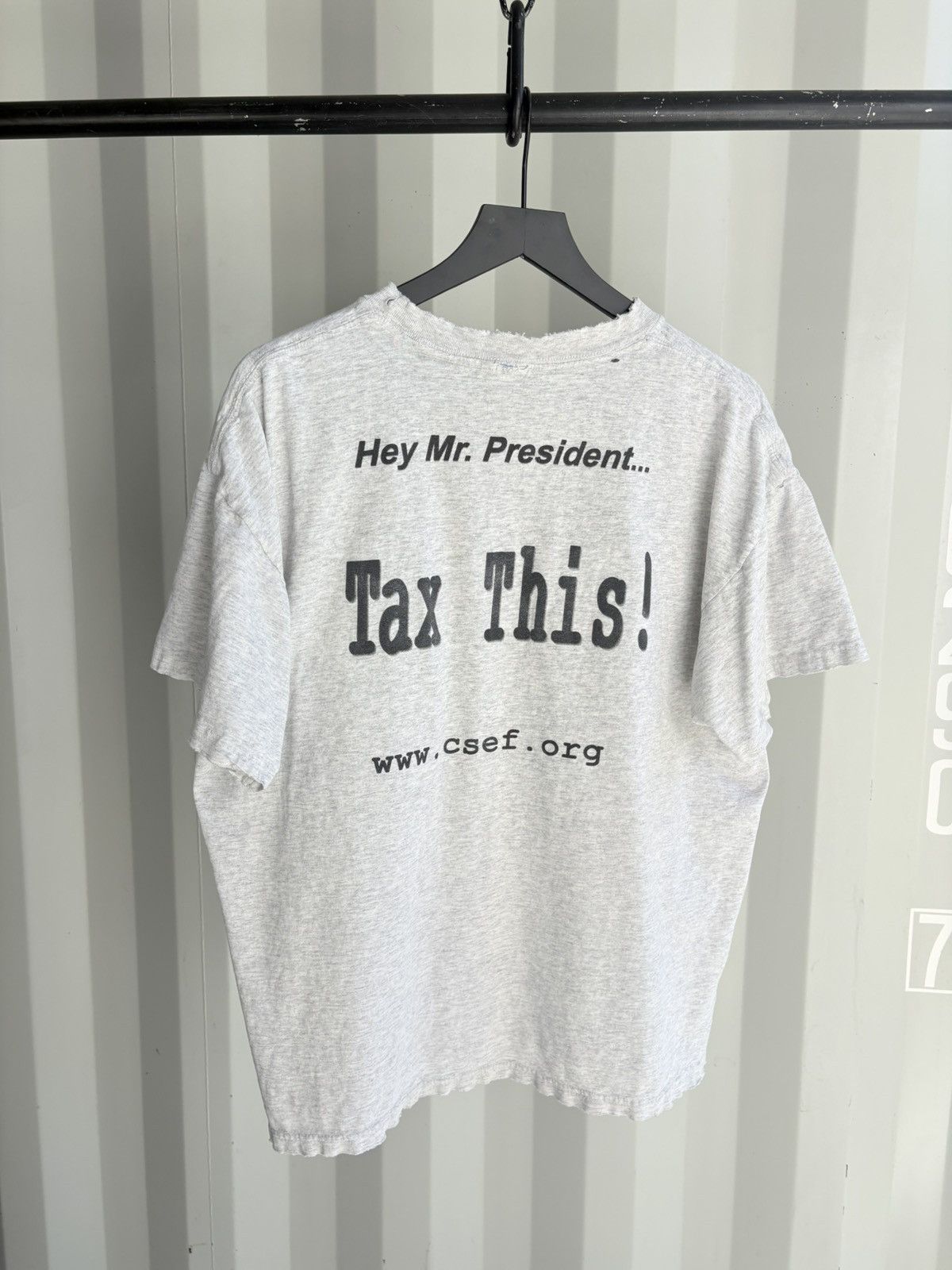 Vintage Vintage Tax This Shirt Distressed Faded Grunge Band Size US XL / EU 56 / 4 - 1 Thumbnail