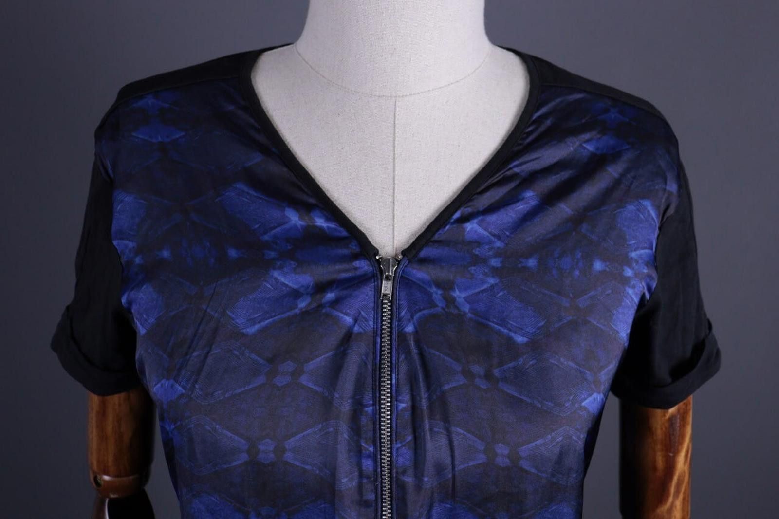 The Kooples The Kooples Abstract 1/4 Zip Short Sleeve Top T-Shirt Size S Size S / US 4 / IT 40 - 4 Thumbnail