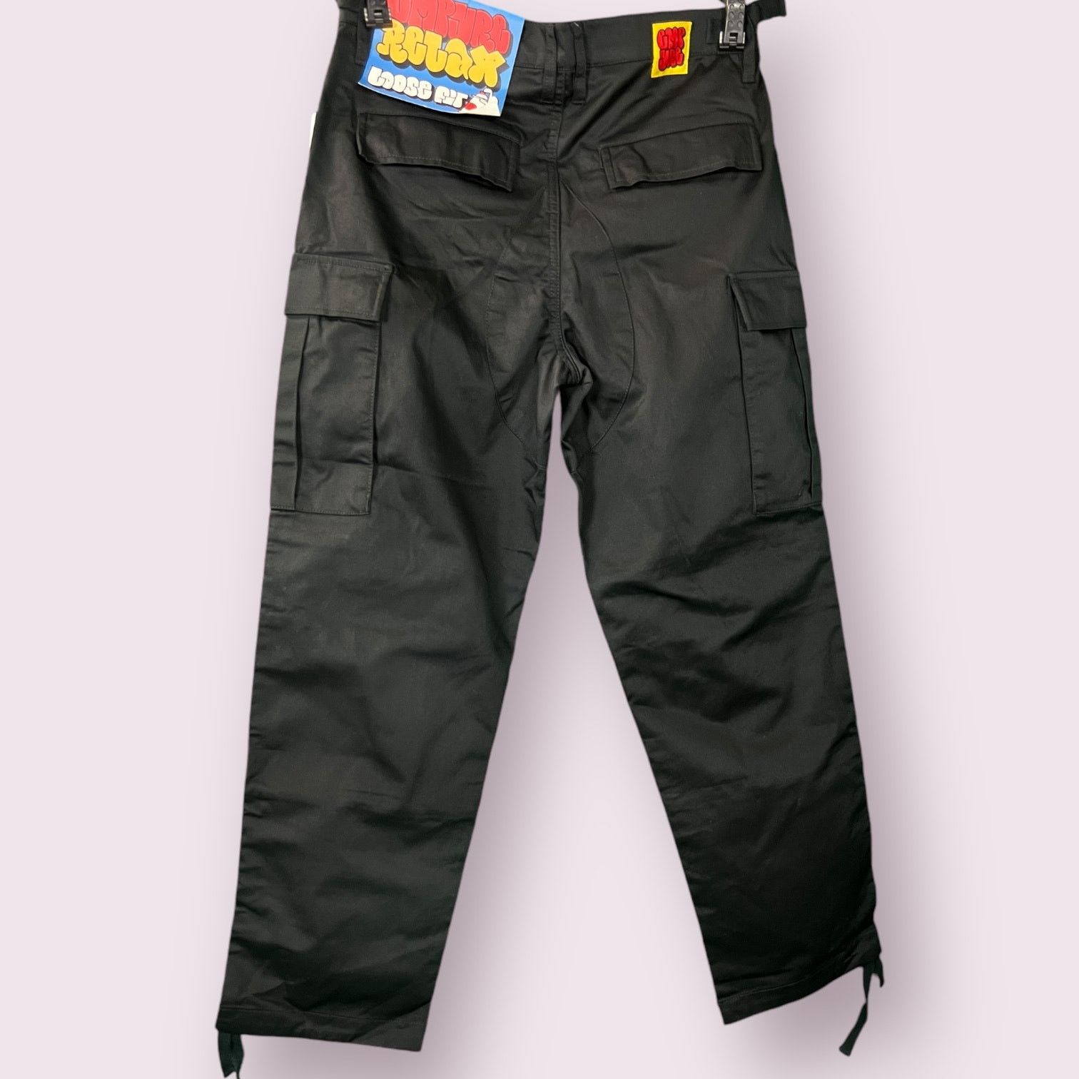Empyre Men's Empyre Relax Loose Fit Sk8 Cargo Pants Black New 28 Size US 28 / EU 44 - 7 Thumbnail