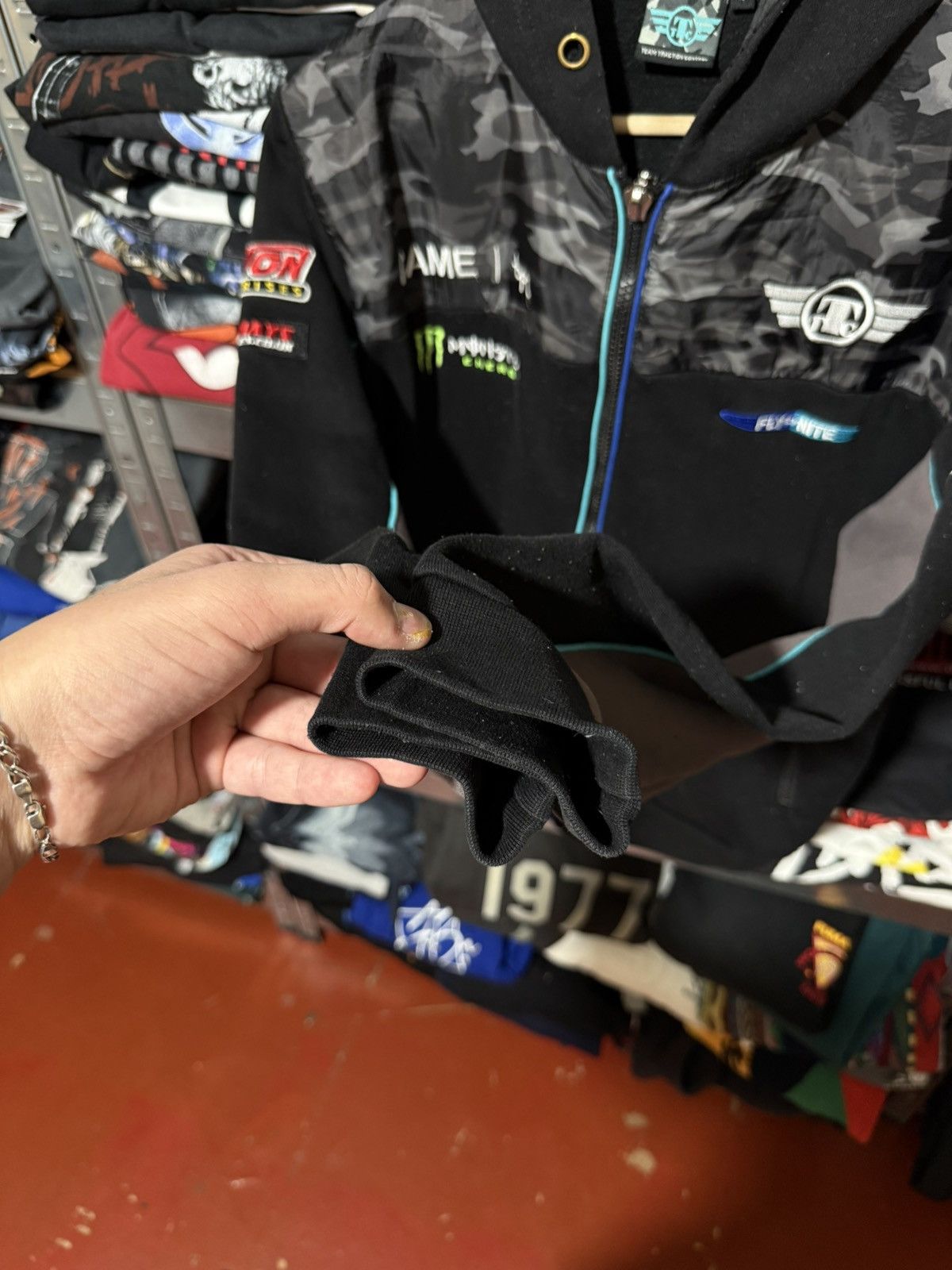 Vintage Monster Energy Racing Zip Hoodie TTC By Keith Flint Size US S / EU 44-46 / 1 - 9 Thumbnail