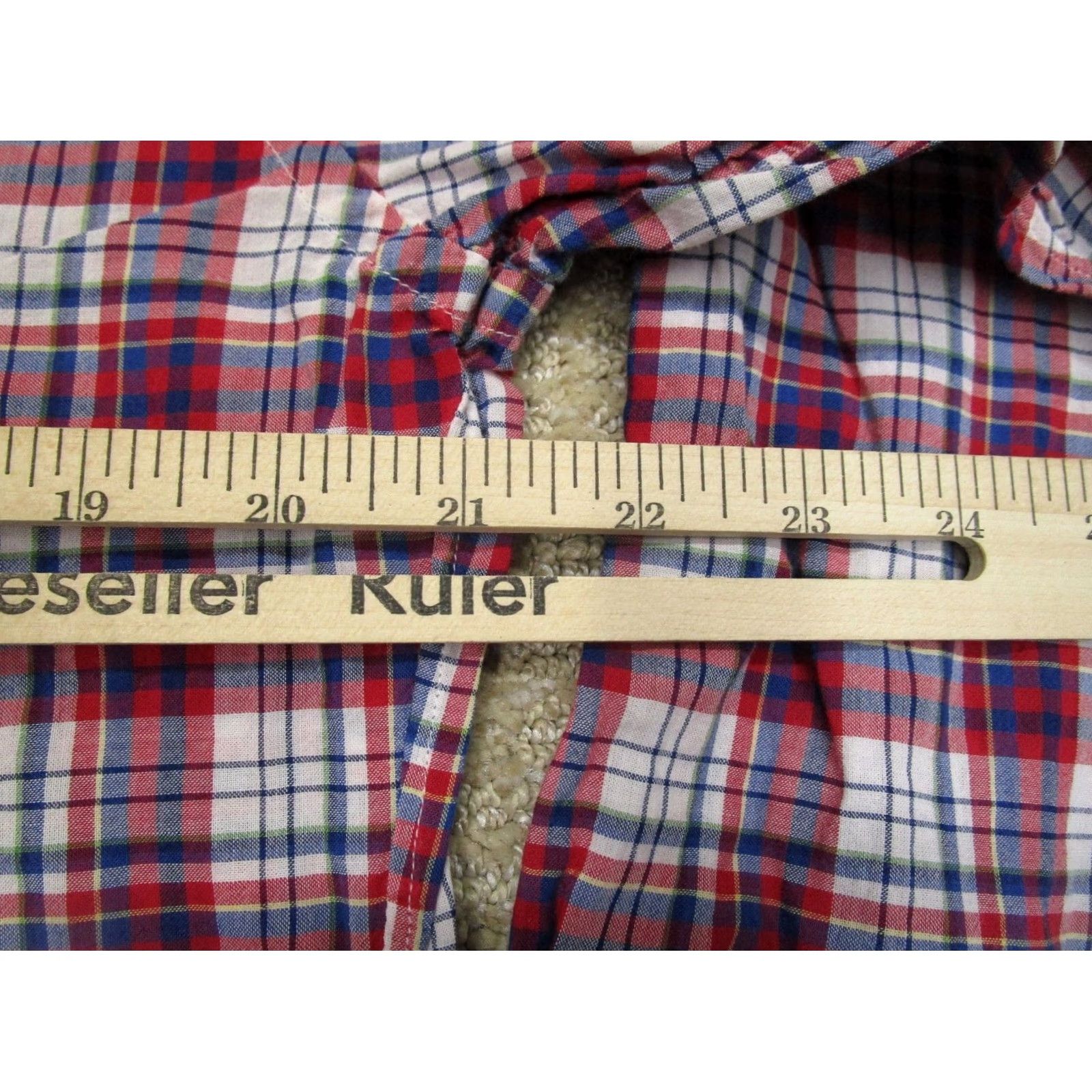 Relwen Relwen Shirt Men L Red Plaid Long Sleeve Button Down Cotton Outdoor Size US L / EU 52-54 / 3 - 6 Thumbnail