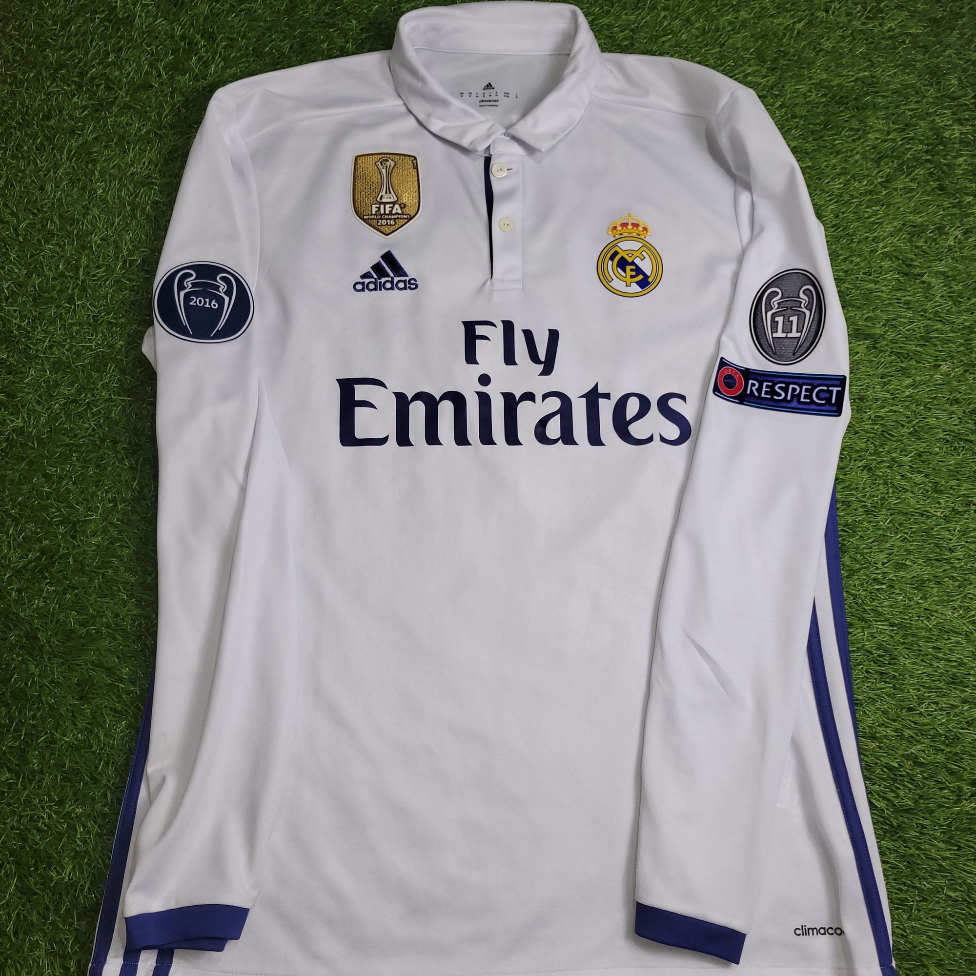 Adidas Ronaldo Real Madrid 2016 2017 Long Sleeve Soccer Jersey M Size US M / EU 48-50 / 2 - 2 Thumbnail