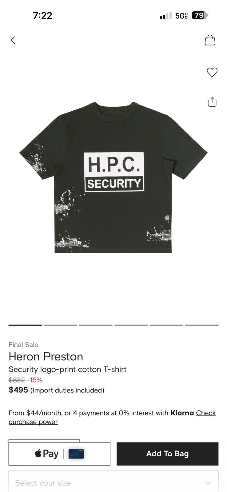 Heron Preston Heron preston HPC security shirt Size US M / EU 48-50 / 2 - 1 Thumbnail
