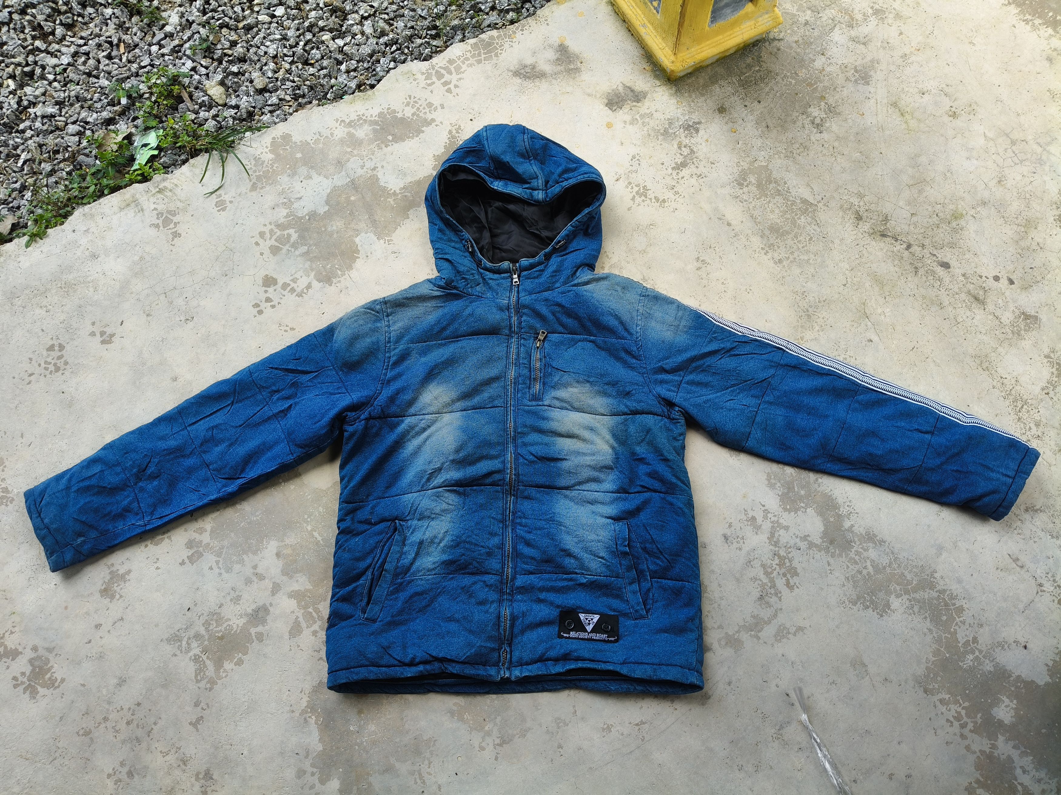 Other Growth by Grail Quilted hoodie Jeans Style Size US L / EU 52-54 / 3 - 3 Thumbnail
