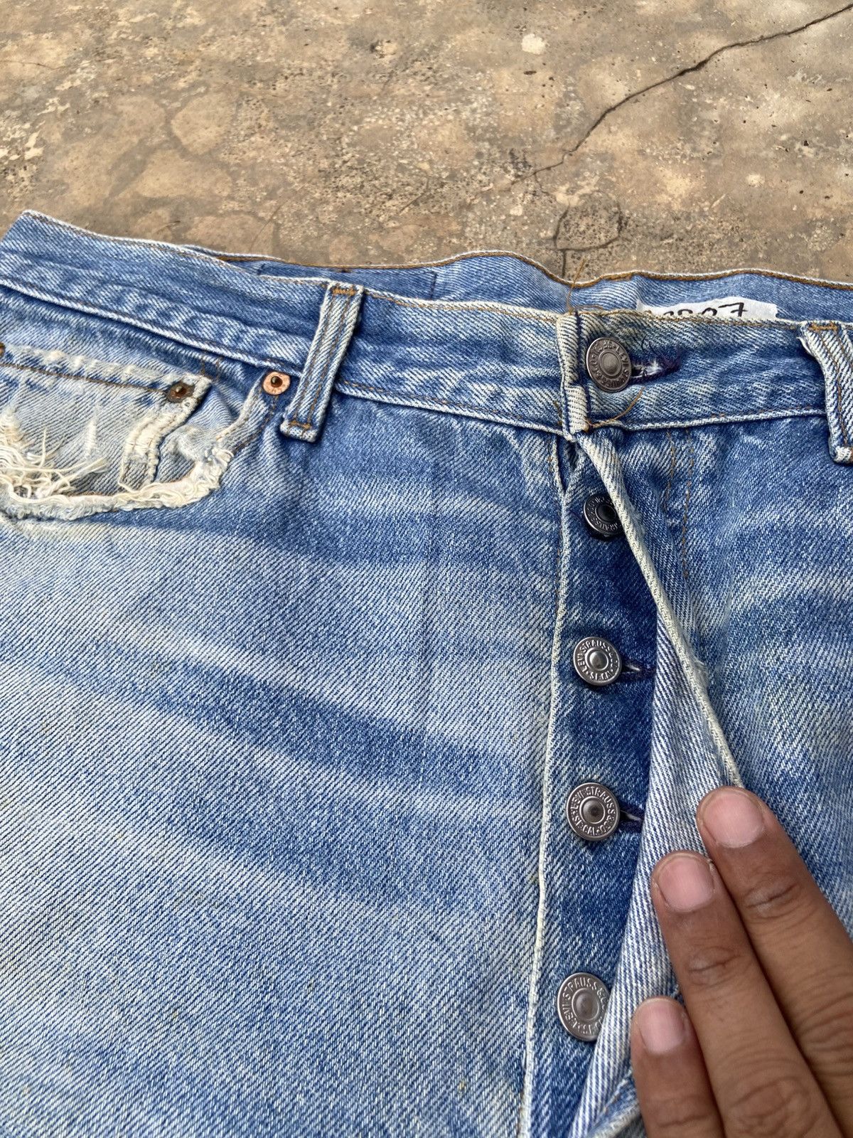 Levi's Vintage Levis 501 Distressed Pant Size US 35 - 5 Thumbnail