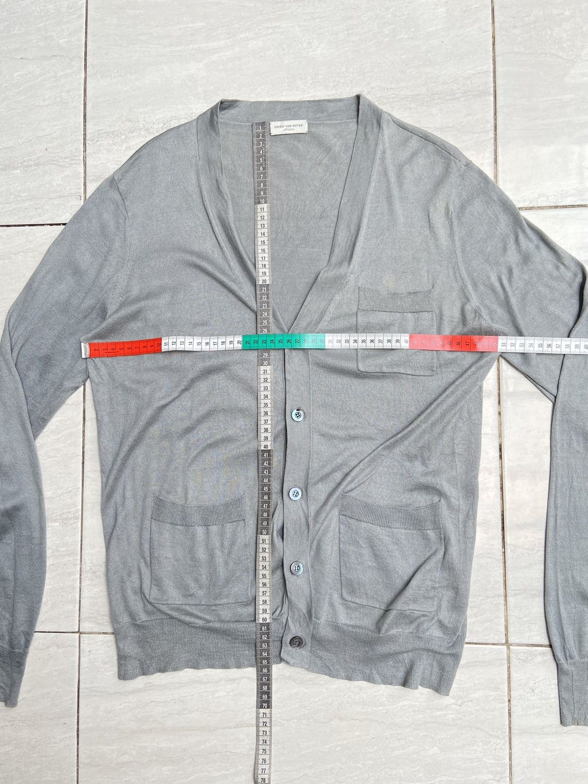 Dries Van Noten DRIES VAN NOTEN Grey Gardigan Size US S / EU 44-46 / 1 - 7 Thumbnail