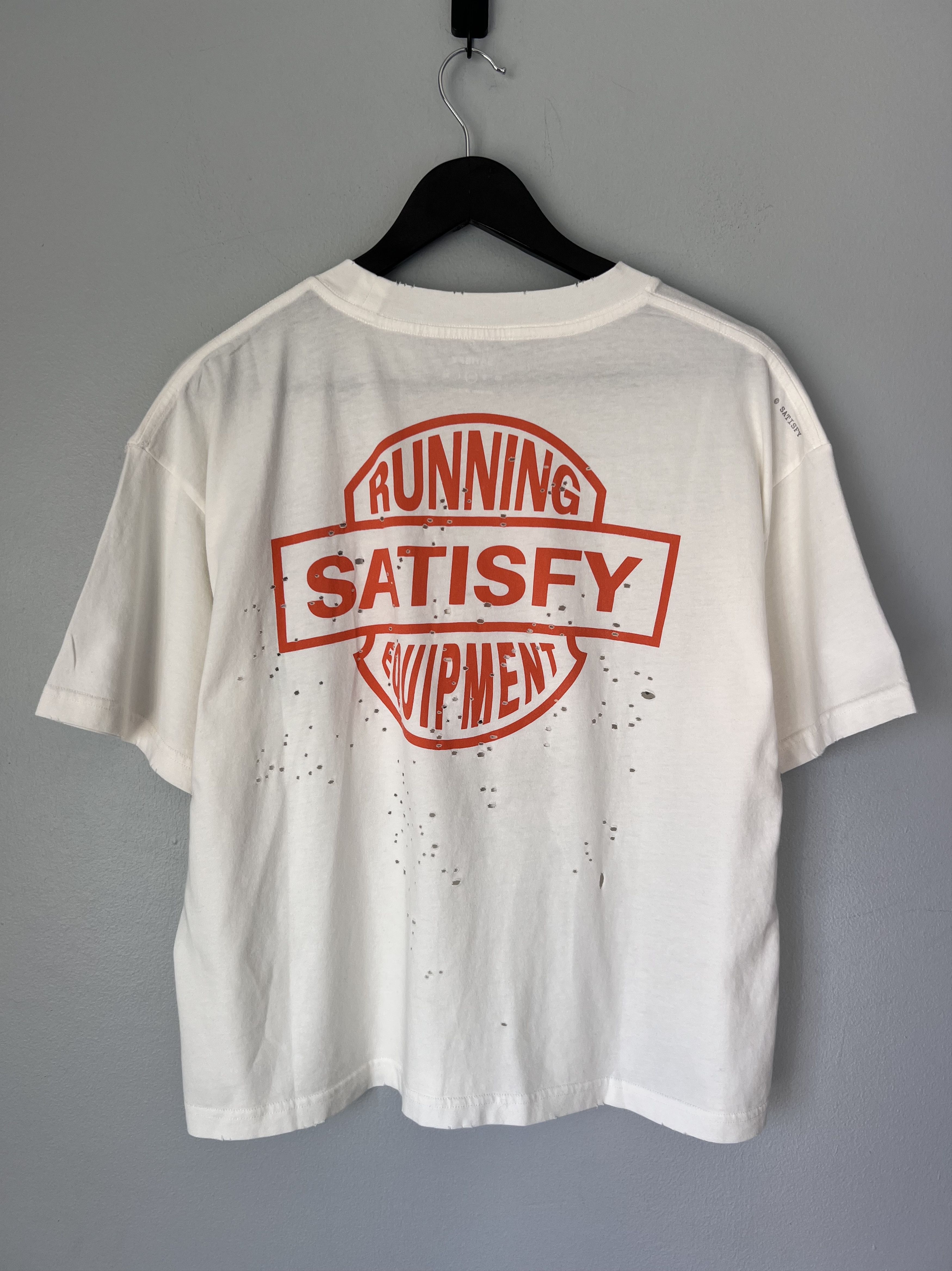 Other Satisfy Running Eagle Mothtech Women's Tee in White Size M / US 6-8 / IT 42-44 - 5 Thumbnail