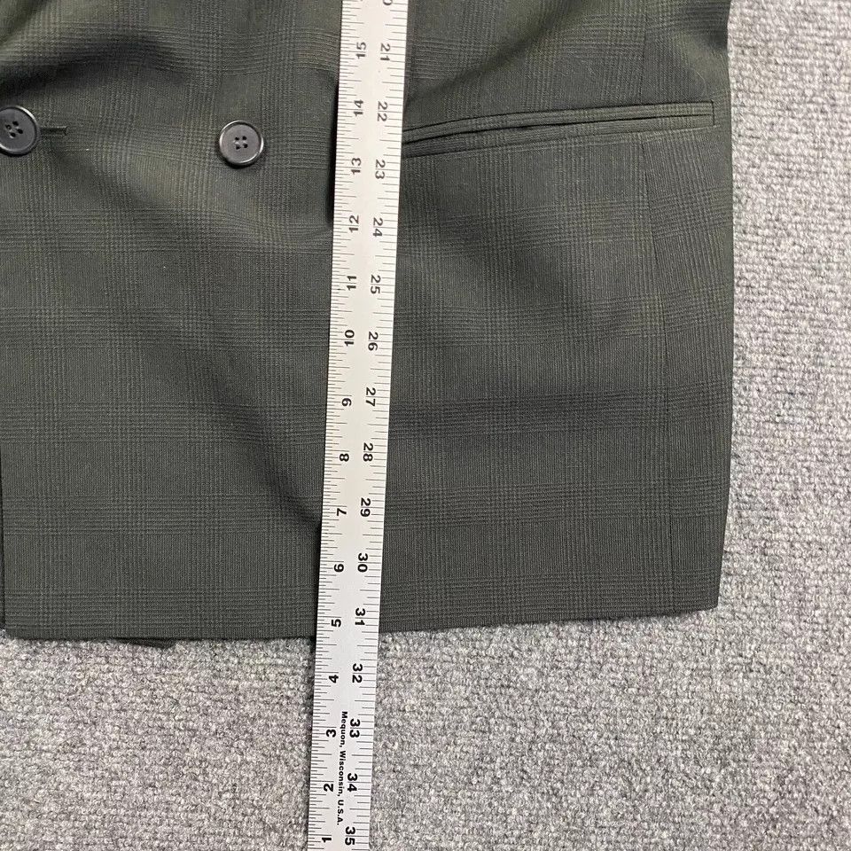Other Rialto Blazer Adults 48R Gray Glen Check Jacket Pure Virgin Size 48R - 5 Thumbnail