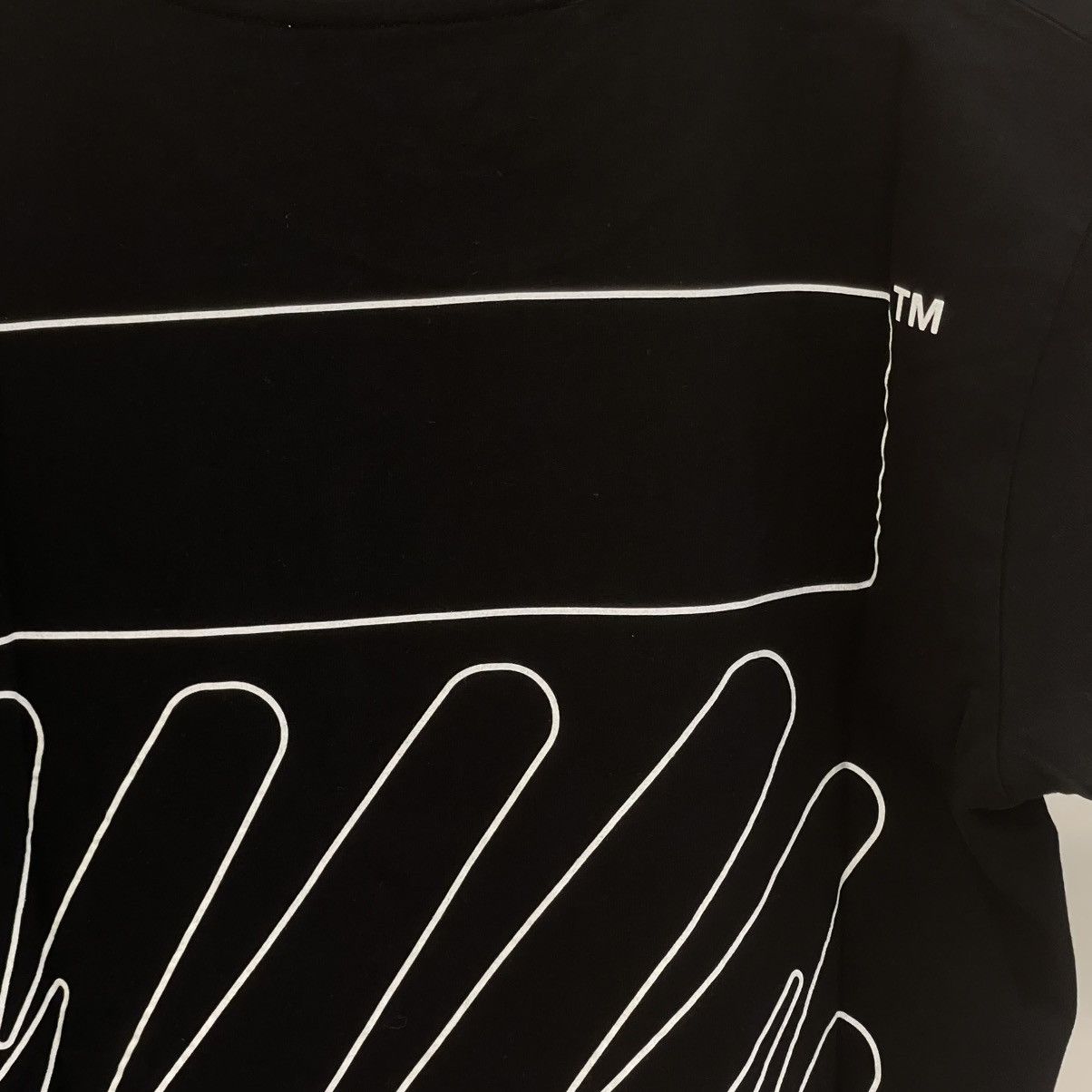 Off-White Off-White Wave Outline Diagonal T-Shirt Size US S / EU 44-46 / 1 - 4 Thumbnail