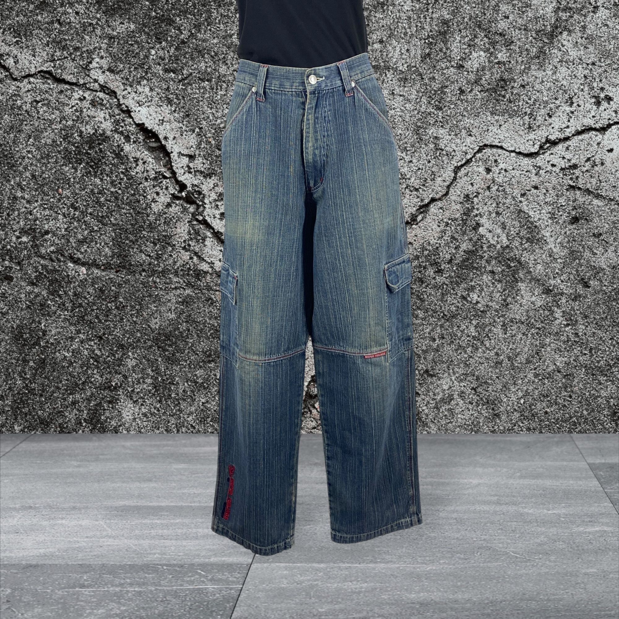 Japanese Brand Soul USA Denim Vintage Baggy Loose Hip Hop Jeans Size US 30 / EU 46 - 1 Thumbnail