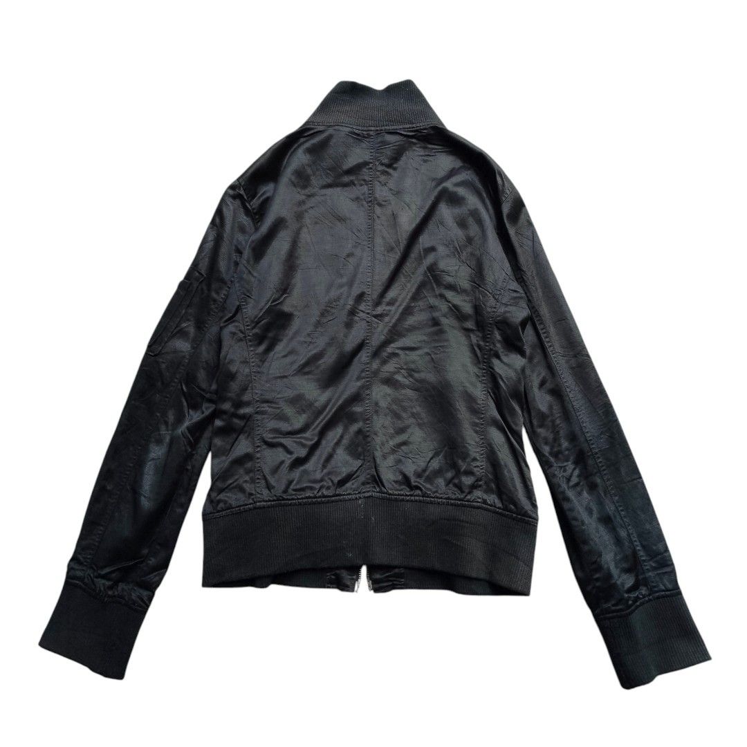 Le Grande Bleu (L.G.B.) L7 Real hip mock neck bikers jacket Size US M / EU 48-50 / 2 - 2 Thumbnail