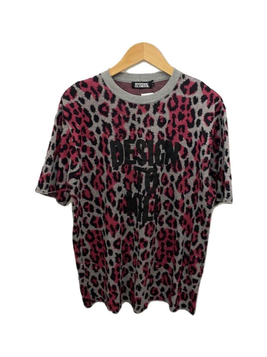 image of Hysteric Glamour Design To Kill Leopard T-Shirt in Grey, Men's (Size Large)