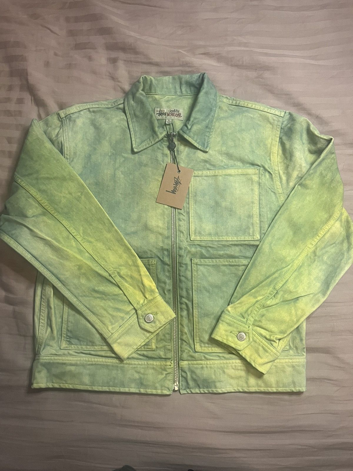 Stussy wonderland discount hand-dyed work jacket