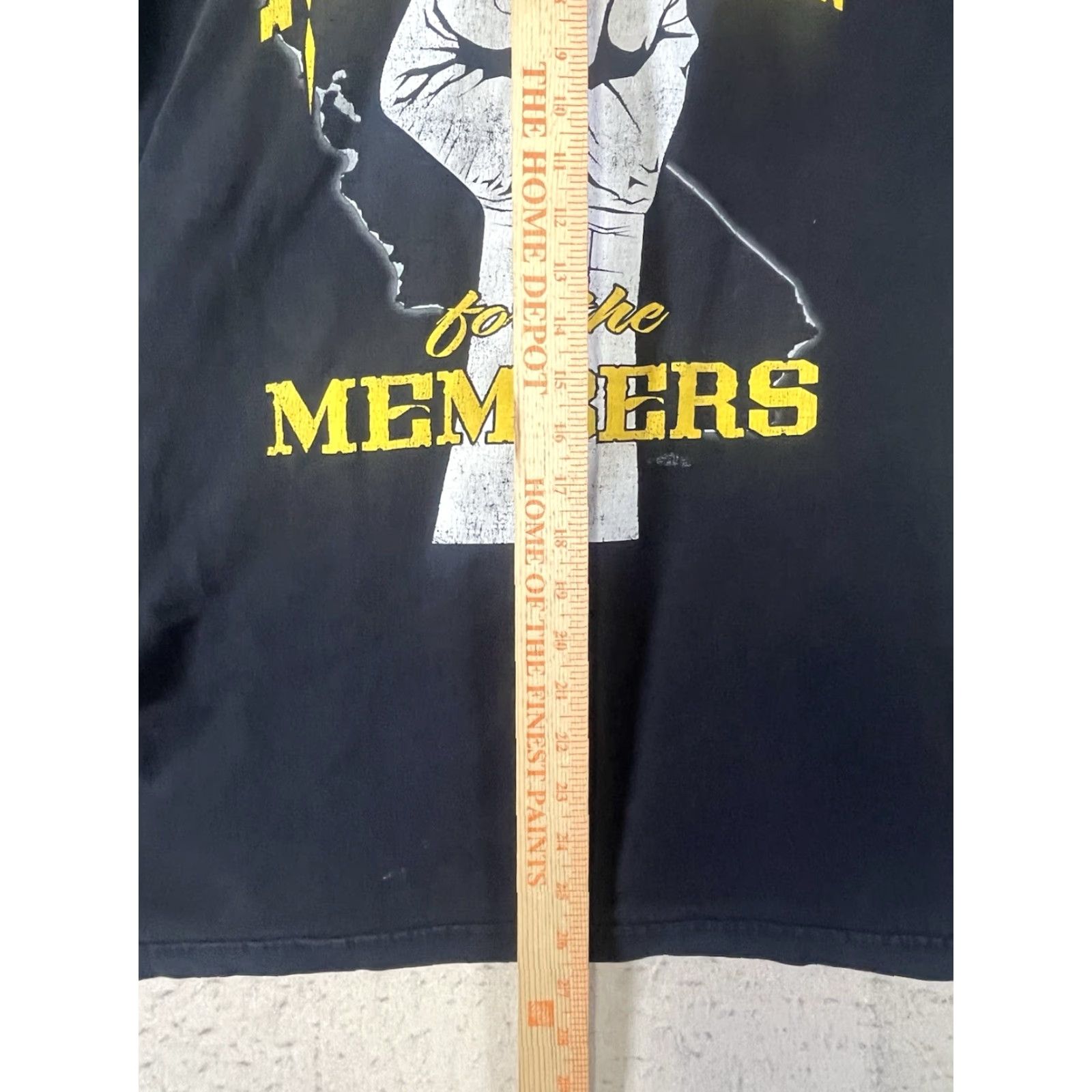 Vintage VINTAGE Bayside T-Shirt Men's Graphic Shirt Black USA 683 Teamsters Local Heavyweight L Crew Neck Short Sleeve Men’s Regular Size US L / EU 52-54 / 3 - 4 Thumbnail