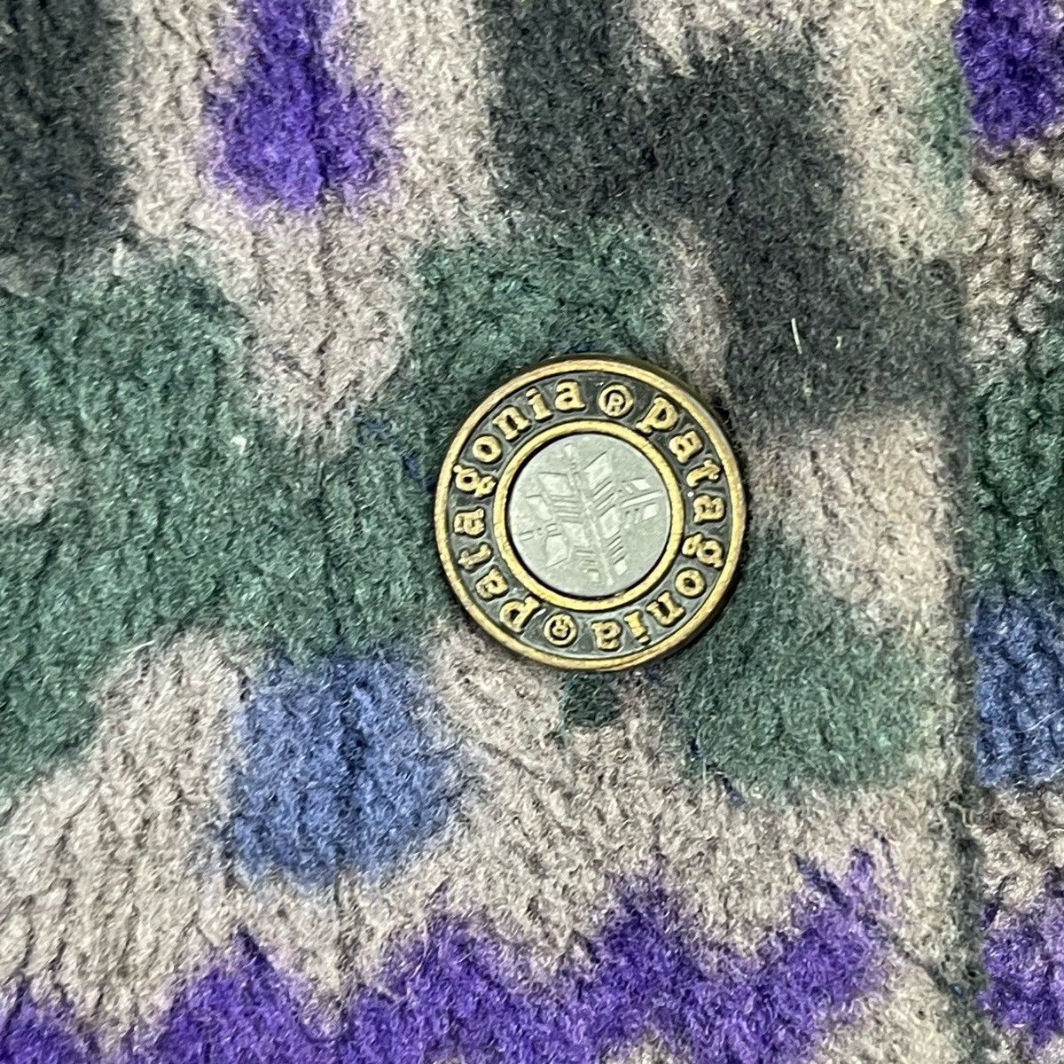 Patagonia × Vintage 90’s Patagonia Barn Tehuelche Chalcoal Fleece Jacket Size US L / EU 52-54 / 3 - 9 Thumbnail