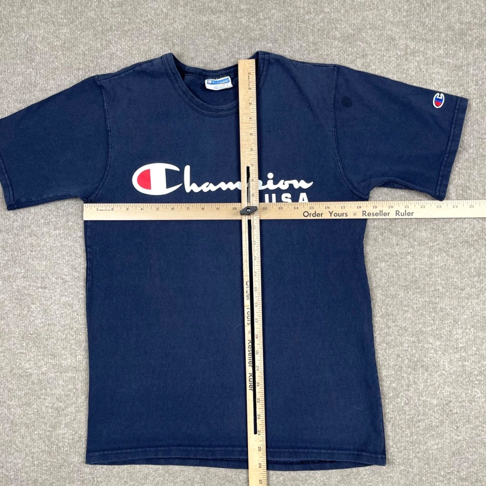 Champion Champion T Shirt Men Blue Short Sleeve Logo USA Size US M / EU 48-50 / 2 - 5 Thumbnail