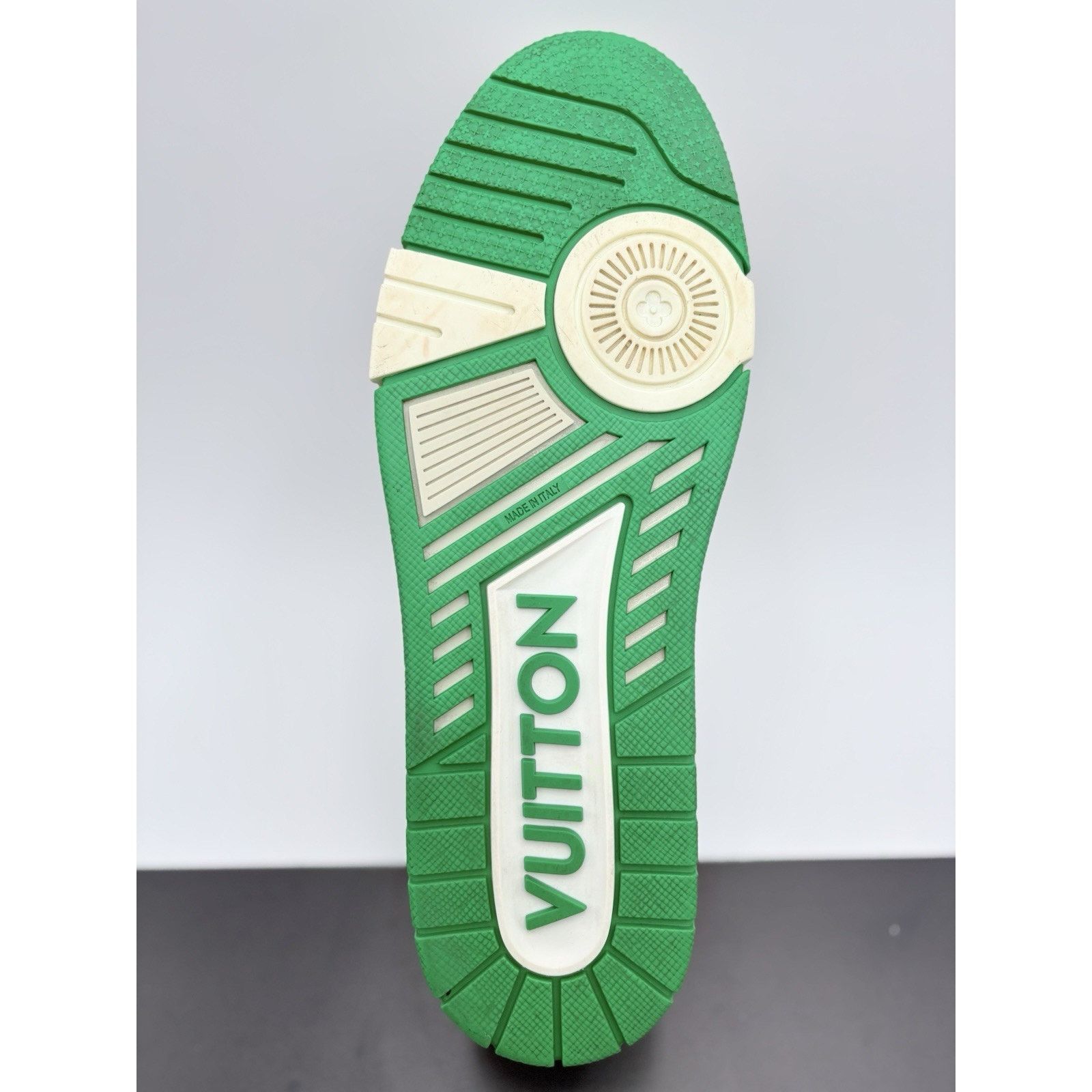 Louis Vuitton Louis Vuitton Trainer ' White Green ' | GREAT CONDITION! Size US 12.5 / EU 45-46 - 7 Thumbnail
