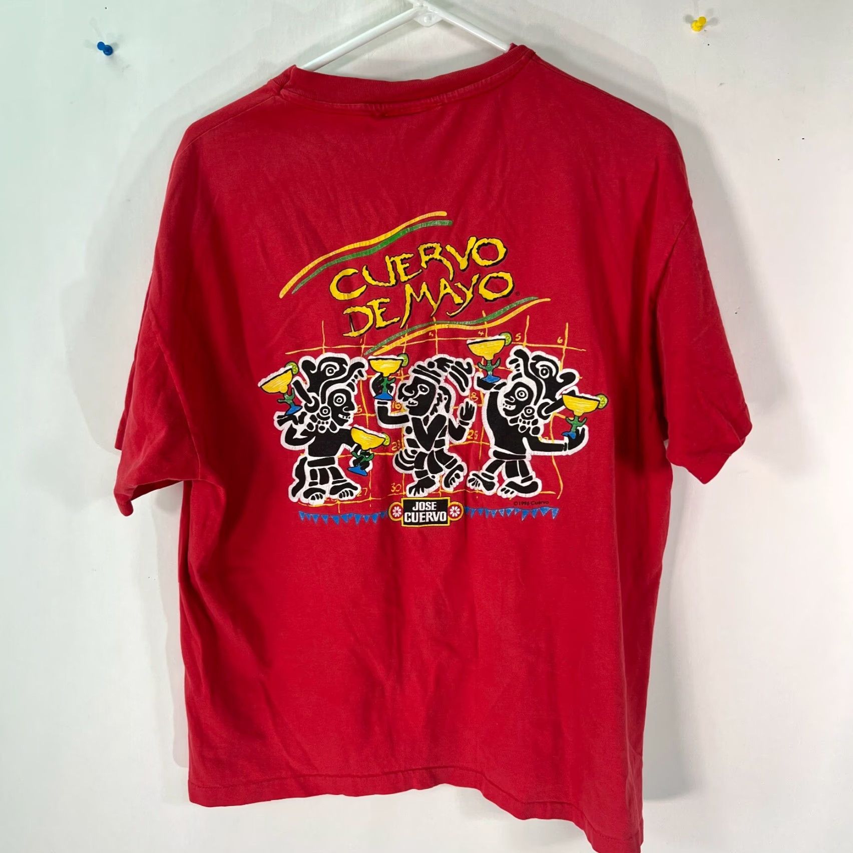 Vintage Jose Cuervo Shirt Mens Short Sleeves Graphic Red T Shirt Size L Size US L / EU 52-54 / 3 - 2 Thumbnail