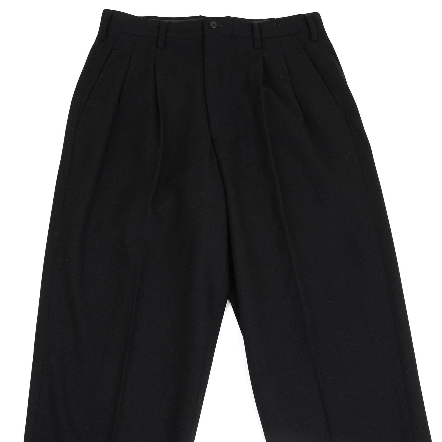 Yohji Yamamoto Yohji Yamamoto Wool Nylon Tapered Pants Black L Size US 38 / EU 54 - 2 Thumbnail