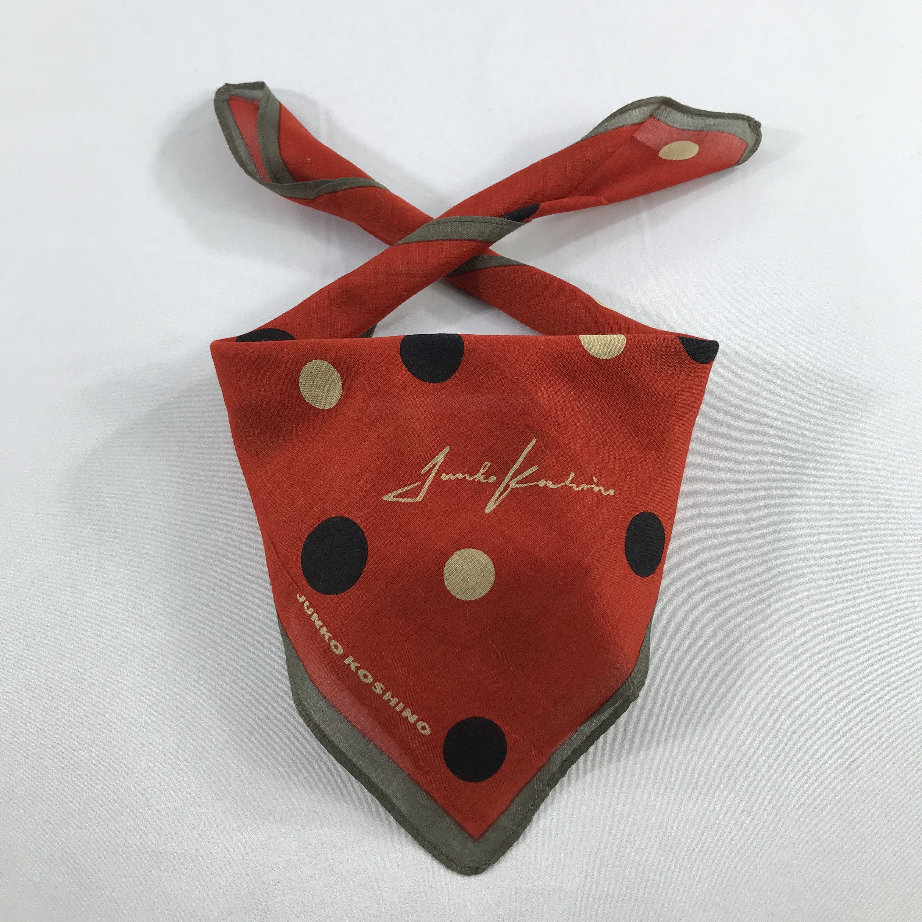 Mr. Junko × Vintage Junko Koshino Bandana / Handkerchief / Neckerchief - S2156 Size ONE SIZE - 3 Thumbnail