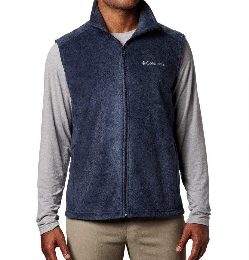 Columbia Columbia Vest Fleece Men’s Navy XL Zip-up Fleece Size US XL / EU 56 / 4 - 1 Thumbnail