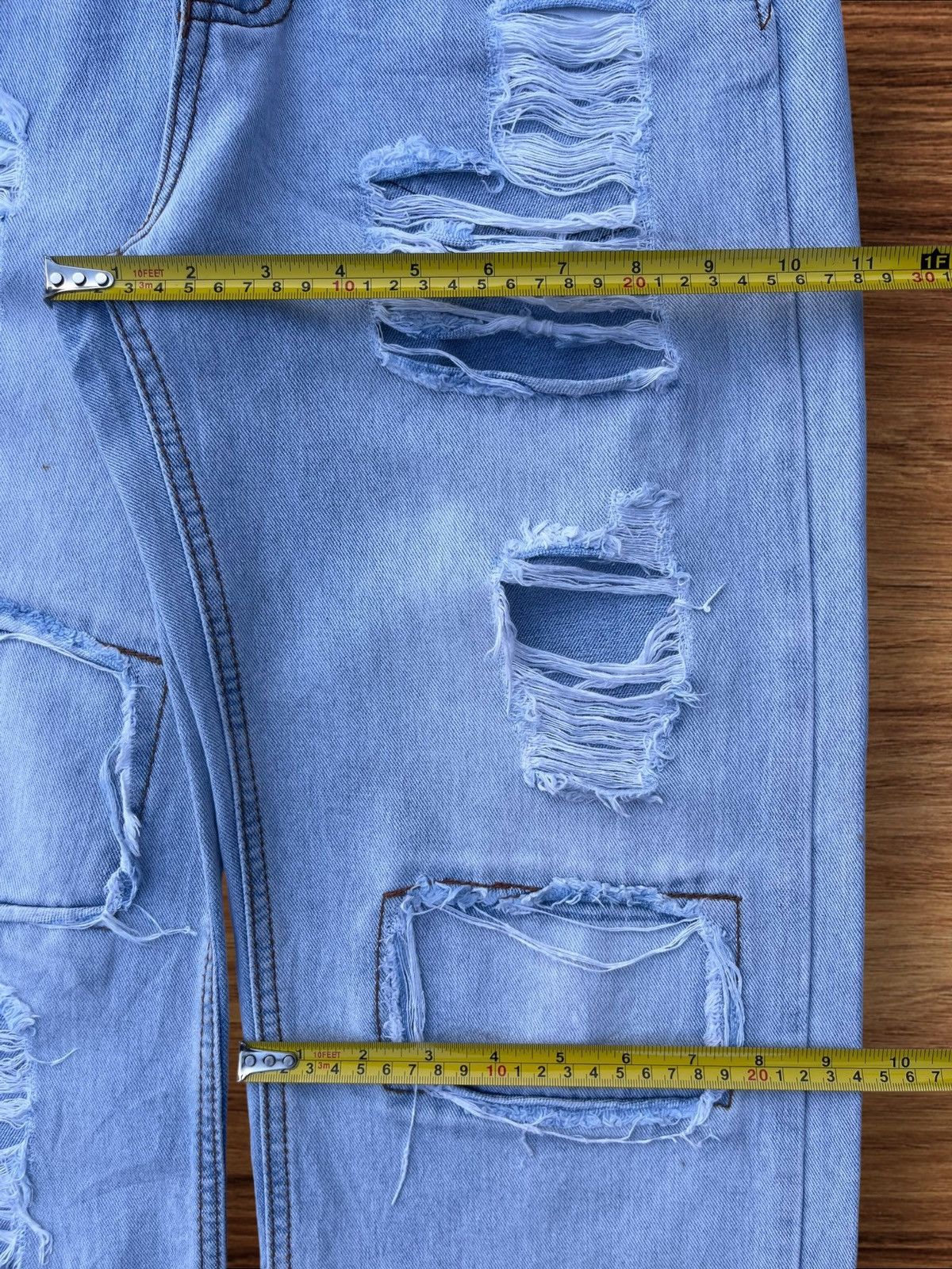 Designer × Japanese Brand Vintage Japanese Brand Blue Washed Distressed Patches Shorts Size US 28 / EU 44 - 13 Thumbnail