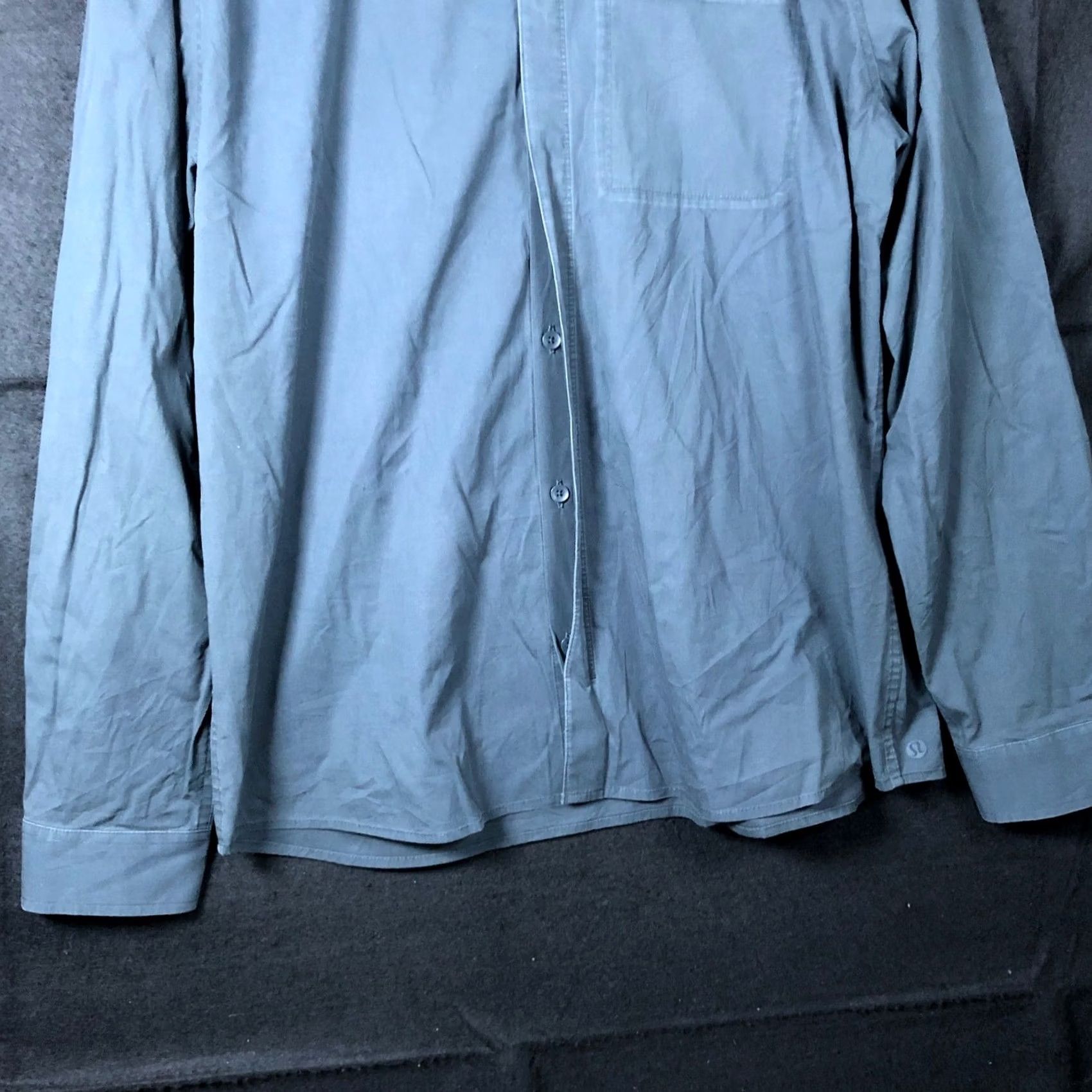Lululemon Lululemon Mens Shirt Gray Button-Down Long Sleeve Collared Athletic Stretch L Shirt Size US L / EU 52-54 / 3 - 3 Thumbnail