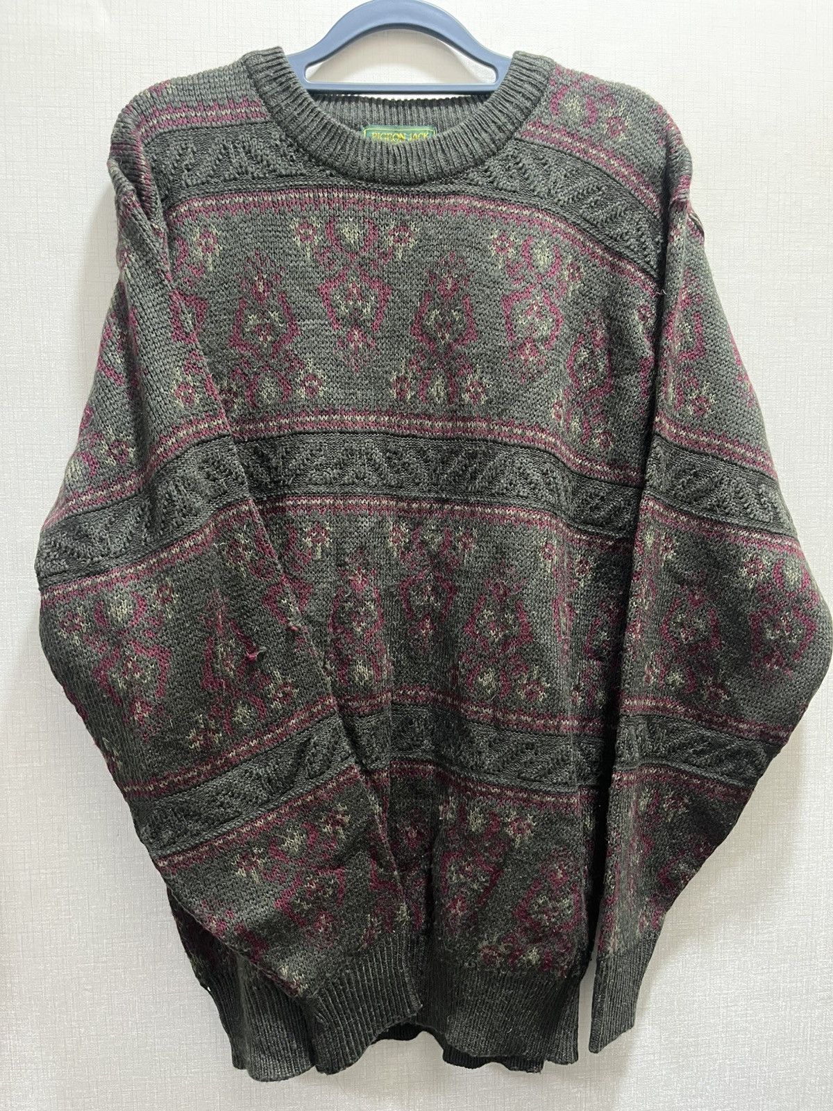 Japanese Brand × Vintage y2k oldshchool jpn vintage knit Size US M / EU 48-50 / 2 - 1 Thumbnail