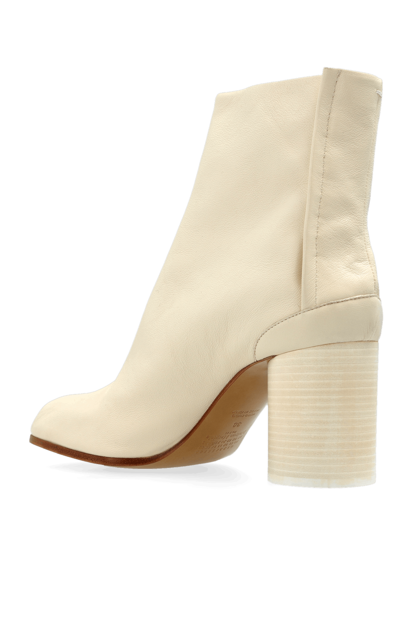 Maison Margiela o1w1db11225 Tabi Ankle Boots in Beige Size US 8 / IT 38 - 4 Thumbnail