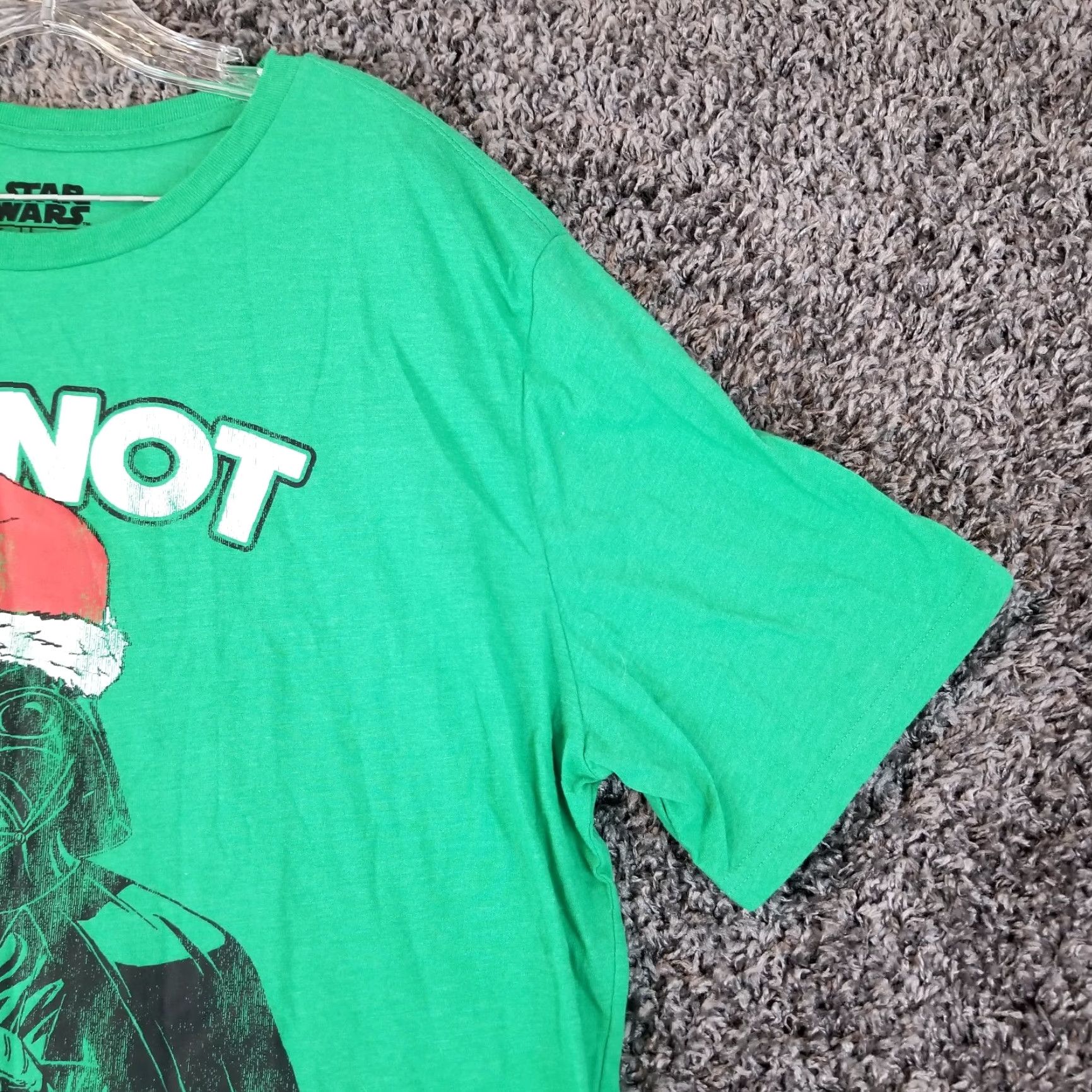 Star Wars Star Wars T-Shirt Mens Big 2X Green Darth Vader I'm Not Jolly Christmas Graphic Shirt Size US XXL / EU 58 / 5 - 3 Thumbnail