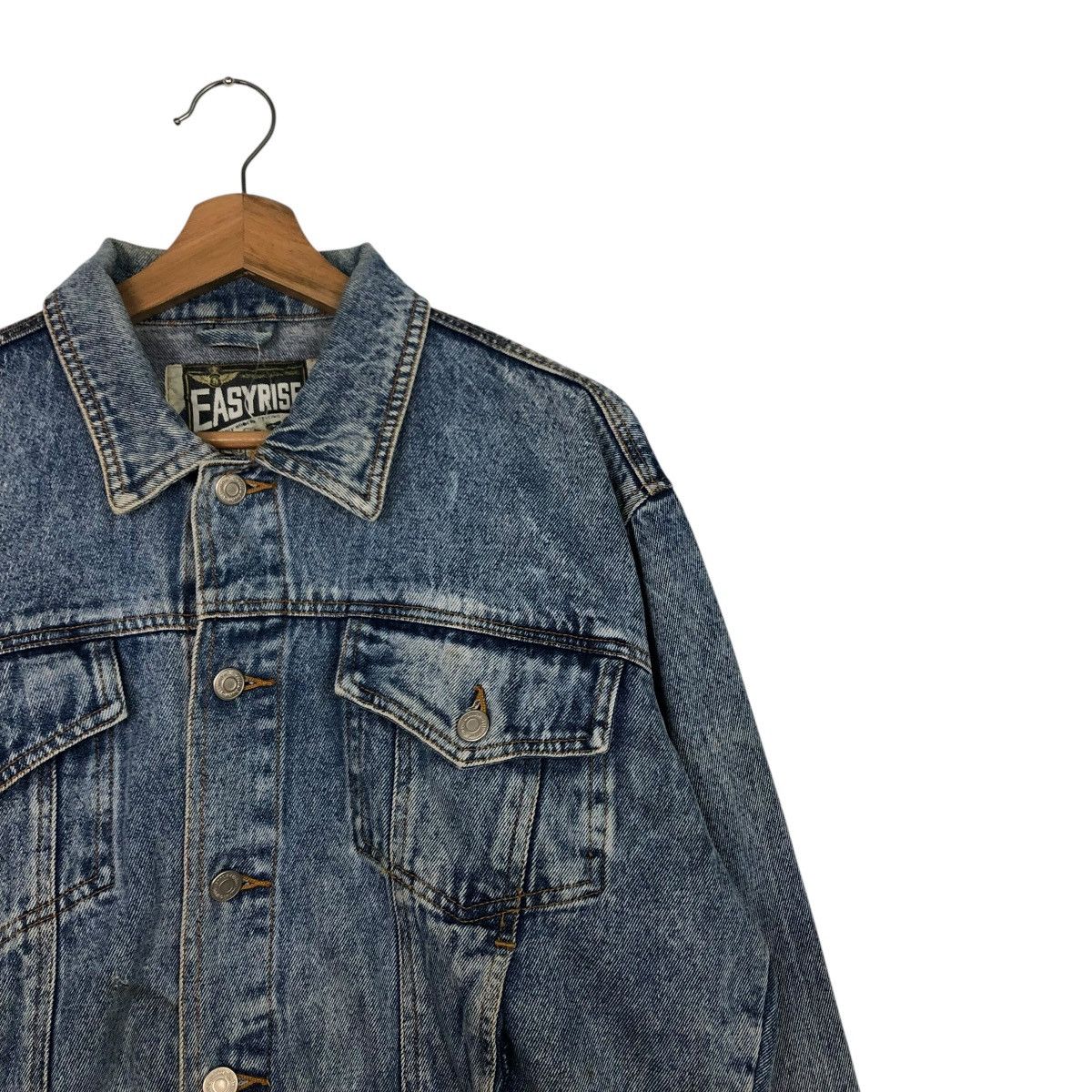 Japanese Brand 🔥VINTAGE BIKER DENIM JACKET EASY RIDE ACID ISSEY MIYAKE Size US L / EU 52-54 / 3 - 8 Thumbnail